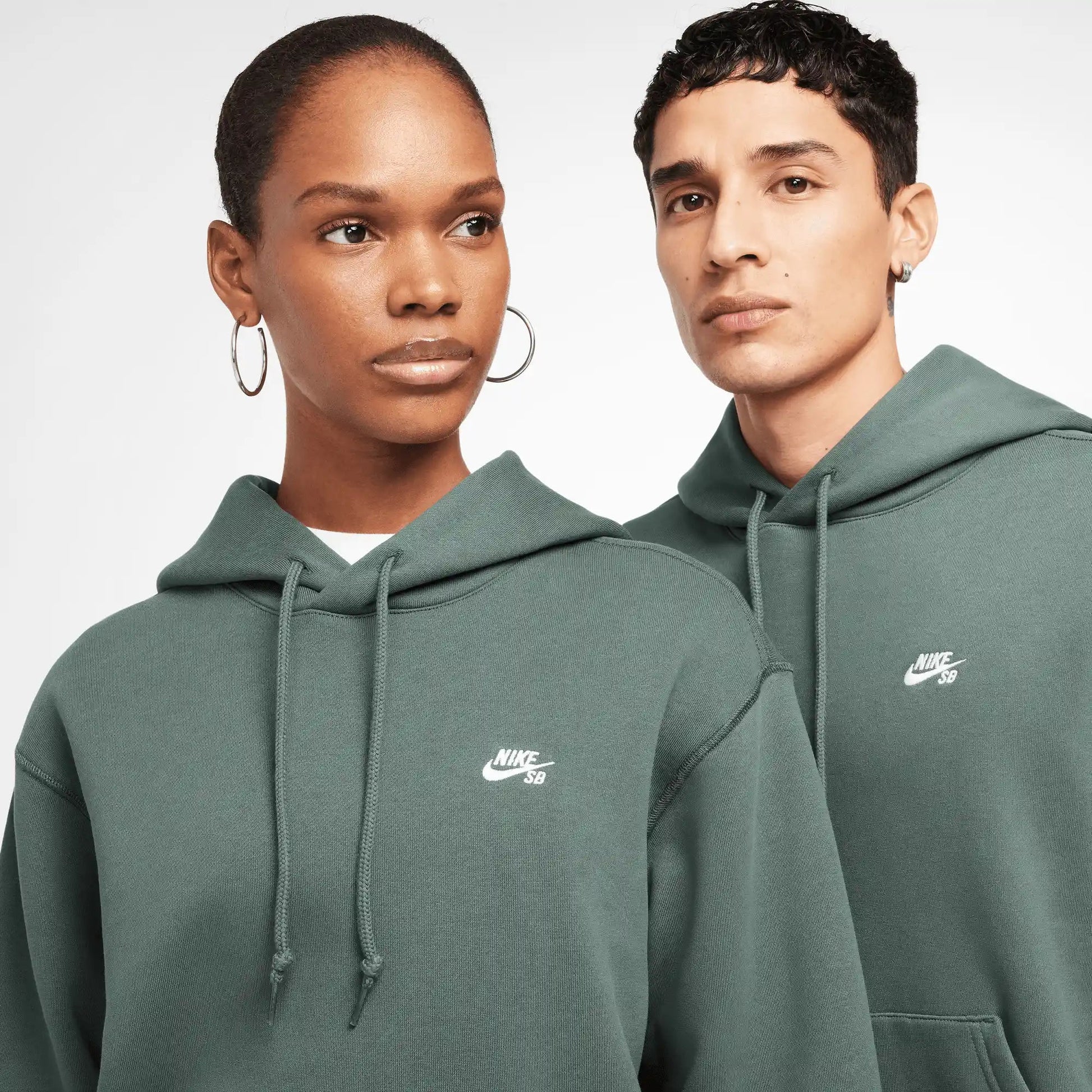 Green and white nike hoodie on sale