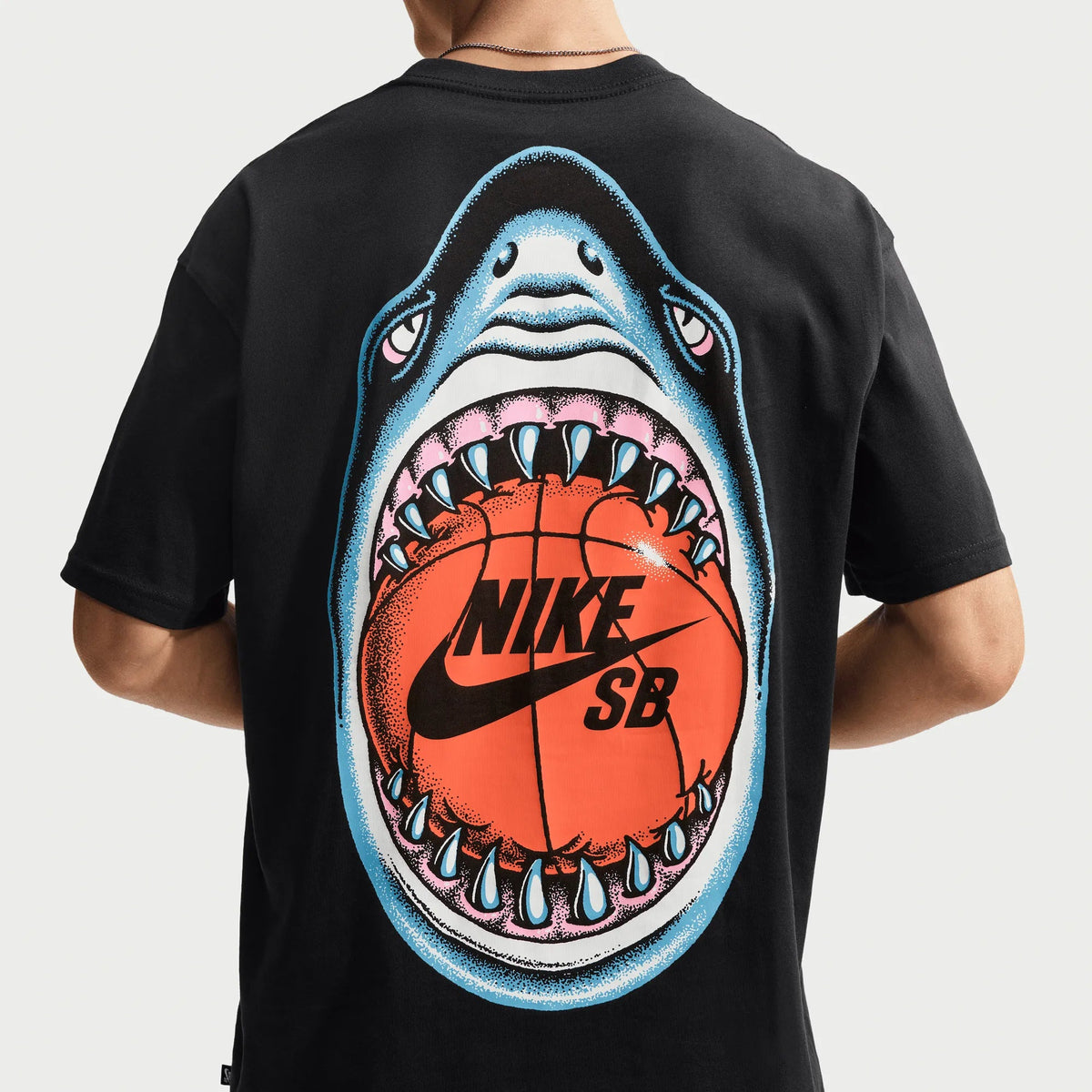 Nike SB Sharkbite Tee, black - Tiki Room Skateboards - 1