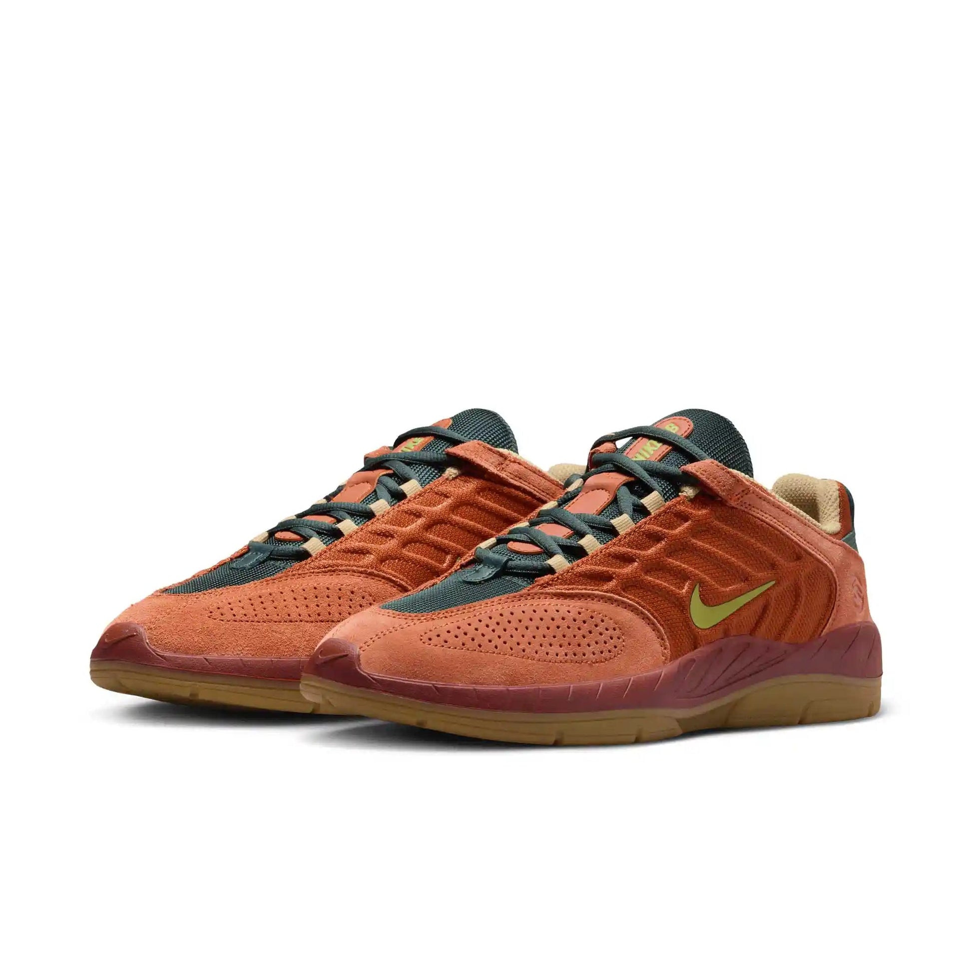 Nike SB Vertebrae, dark russet/pear - desert orange - Tiki Room Skateboards - 2