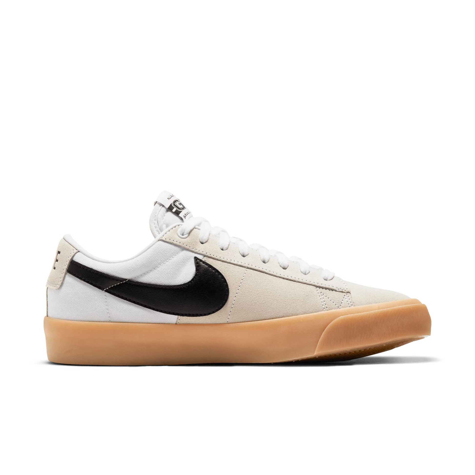 Nike SB Zoom Blazer Low Pro GT, white/black-white-white - Tiki Room Skateboards - 9