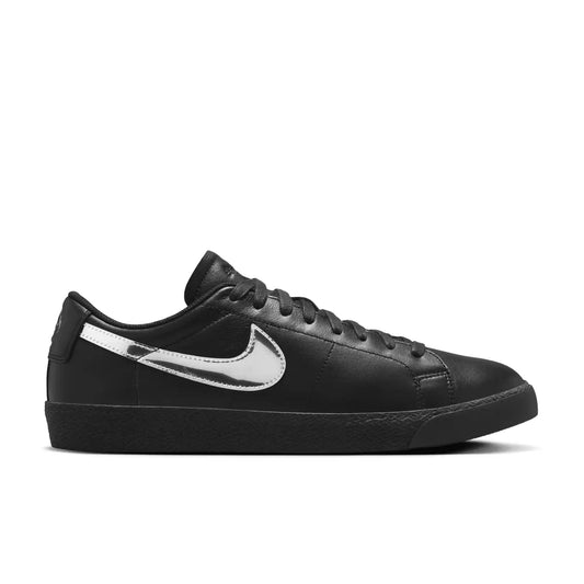 Nike SB Zoom Blazer Low X Dancer Skateboards, black/metallic silver - black - Tiki Room Skateboards - 1