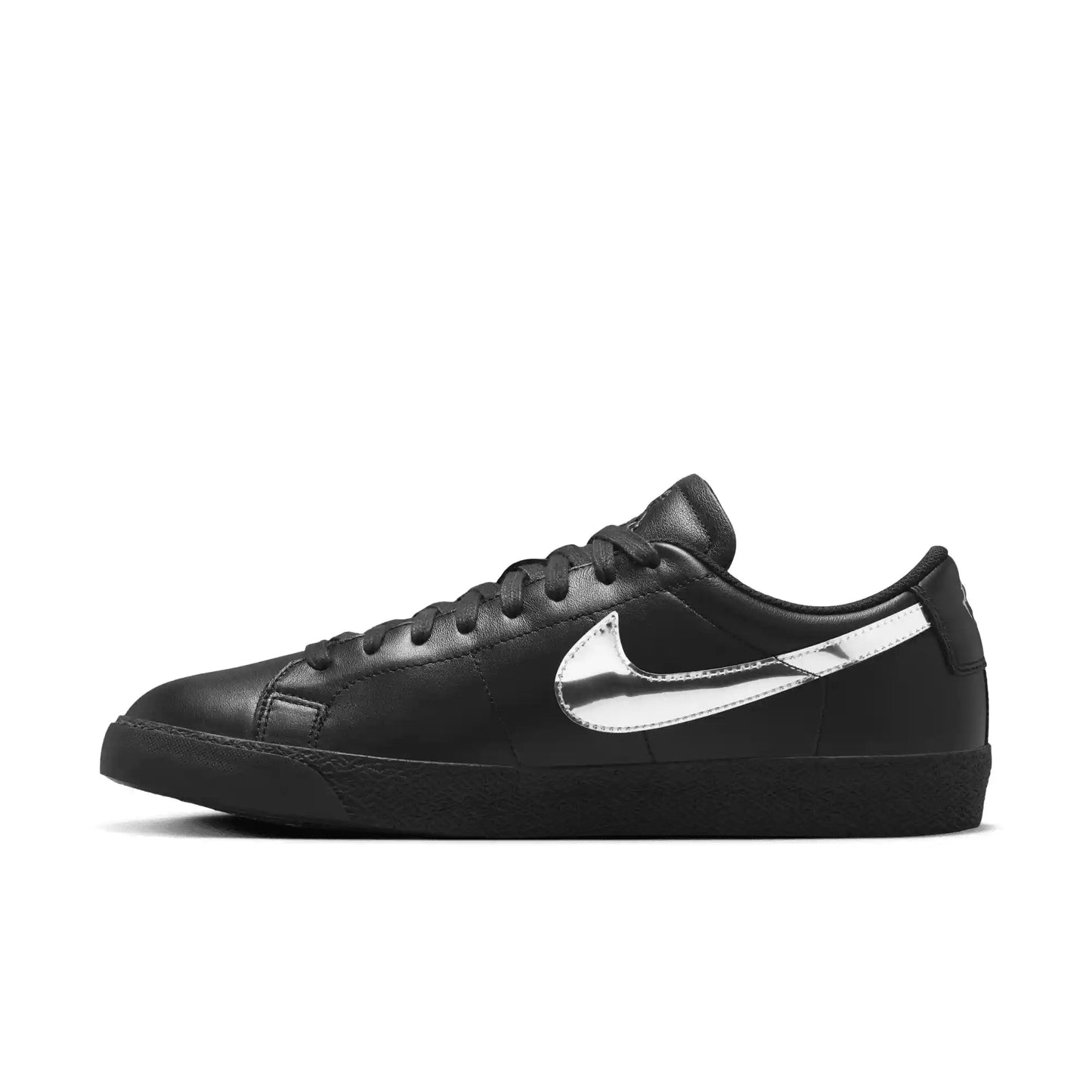 Nike SB Zoom Blazer Low X Dancer Skateboards, black/metallic silver - black - Tiki Room Skateboards - 11