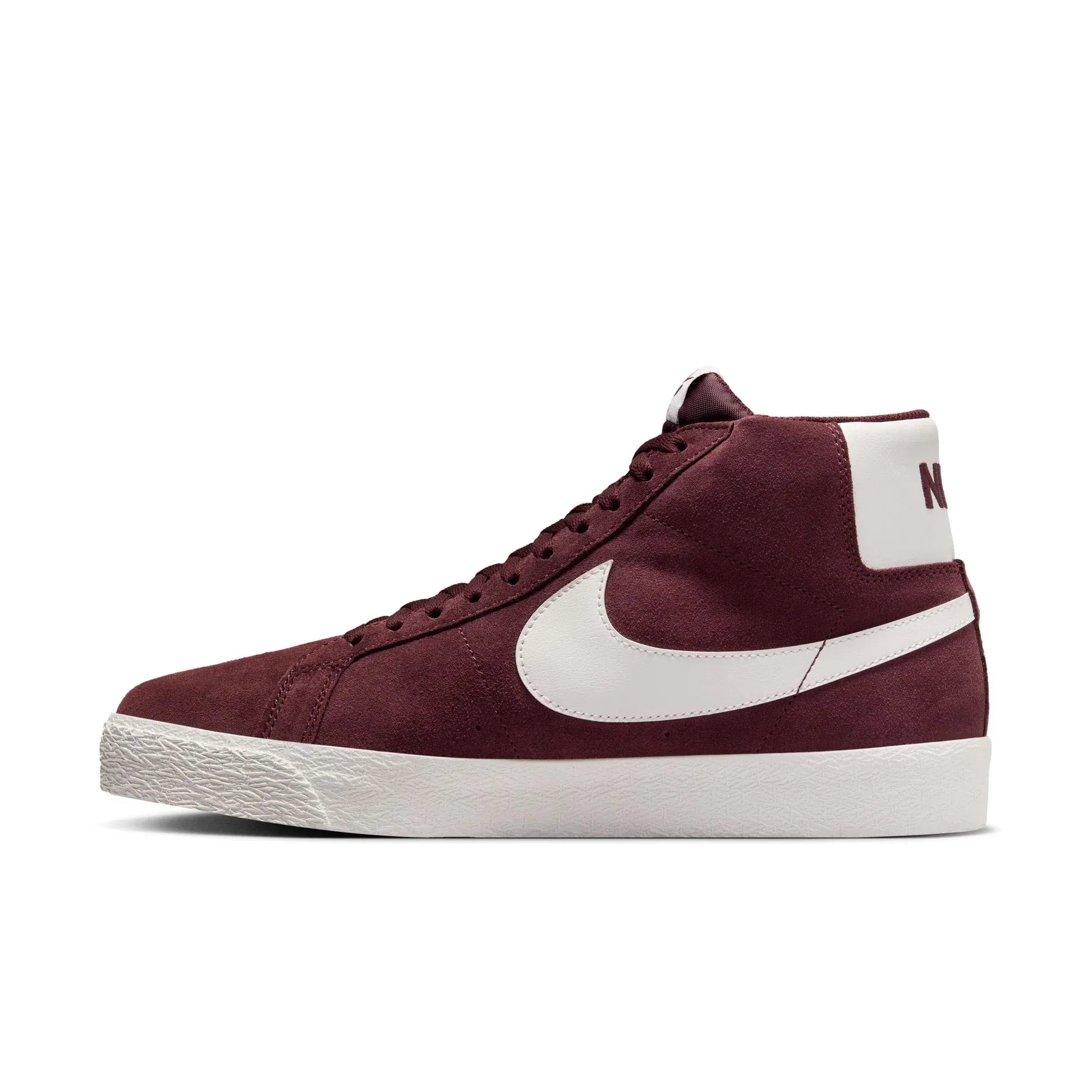 Nike SB Zoom Blazer Mid, burgundy crush/summit white - Tiki Room Skateboards - 9