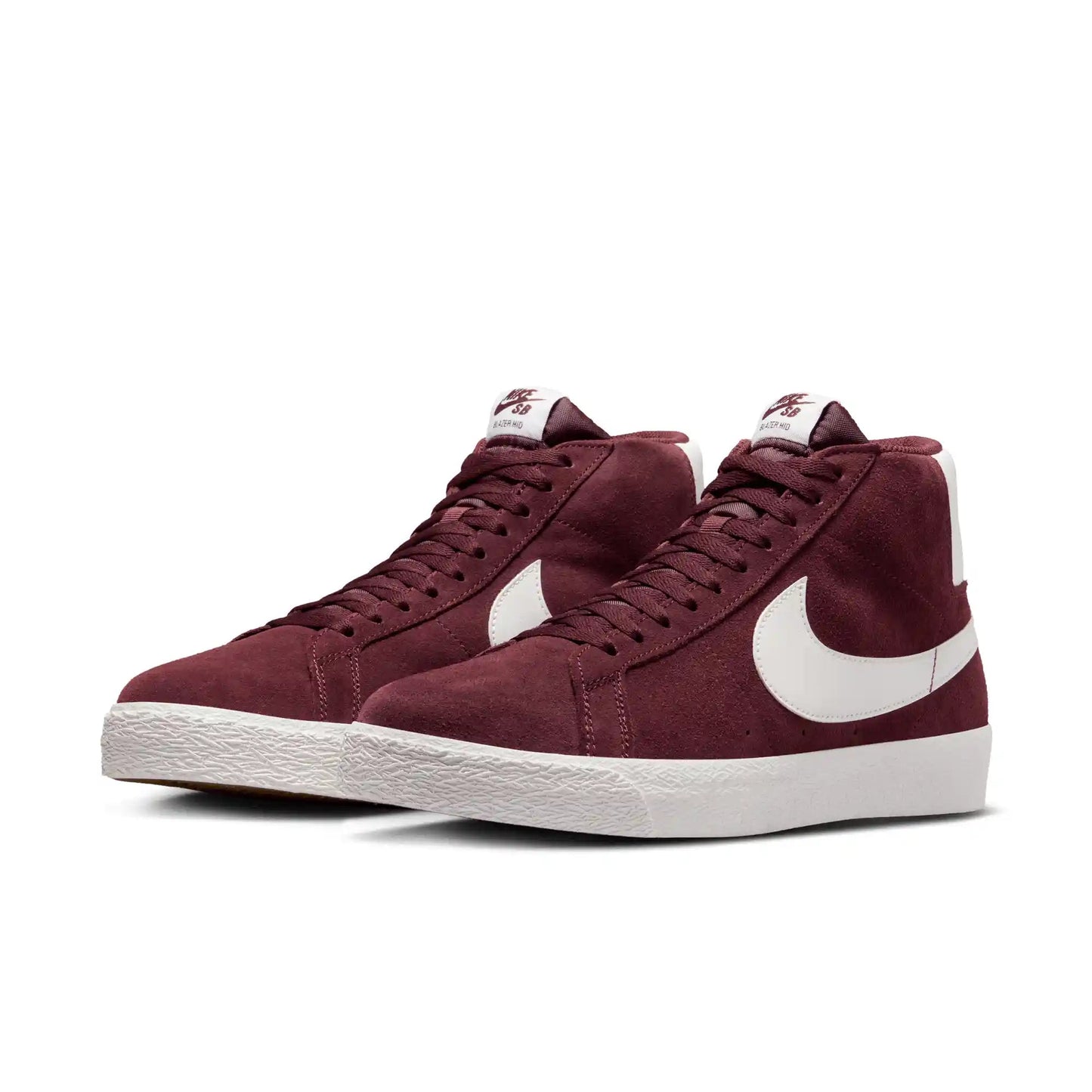 Nike SB Zoom Blazer Mid, burgundy crush/summit white - Tiki Room Skateboards - 2