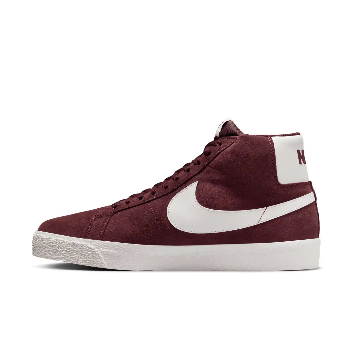 Nike SB Zoom Blazer Mid, burgundy crush/summit white - Tiki Room Skateboards - 10