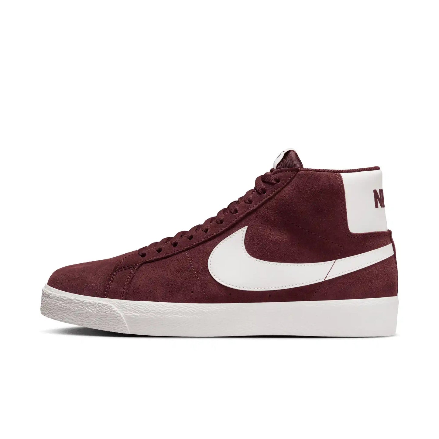 Nike SB Zoom Blazer Mid, burgundy crush/summit white - Tiki Room Skateboards - 9