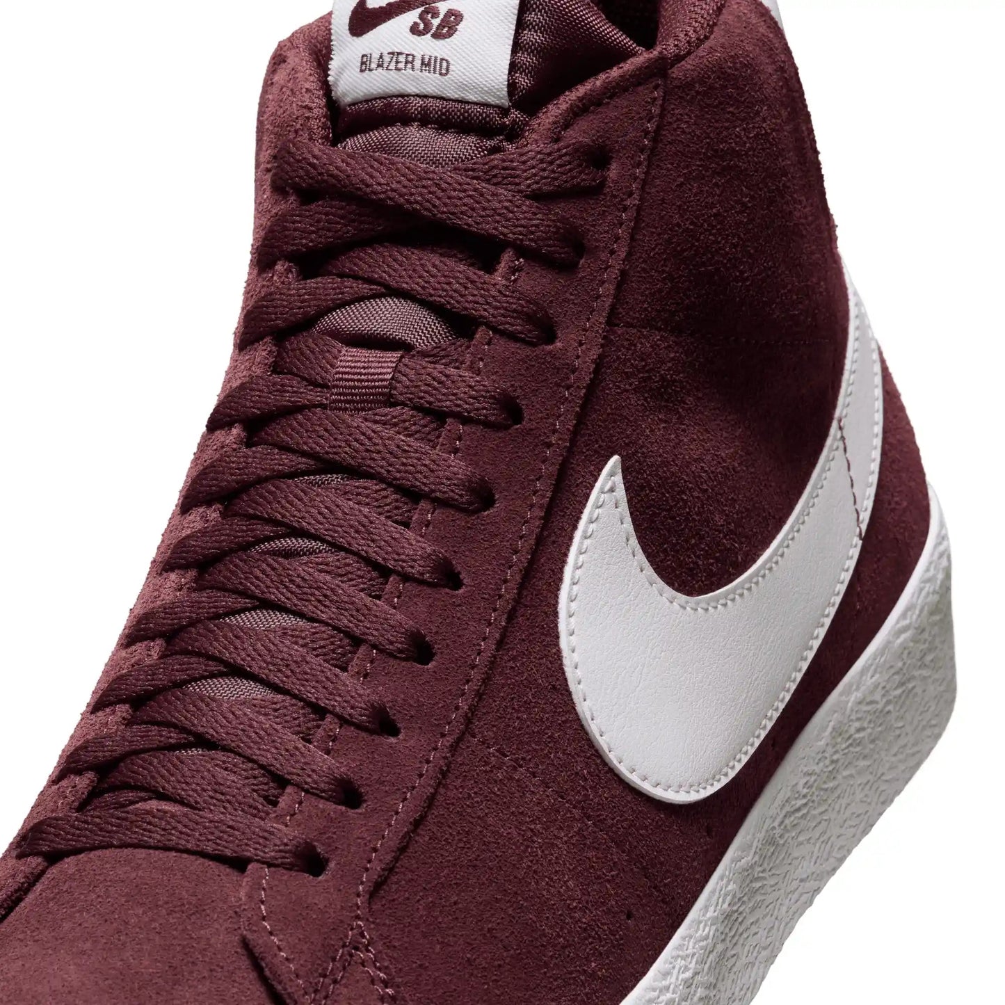 Nike SB Zoom Blazer Mid, burgundy crush/summit white - Tiki Room Skateboards - 3