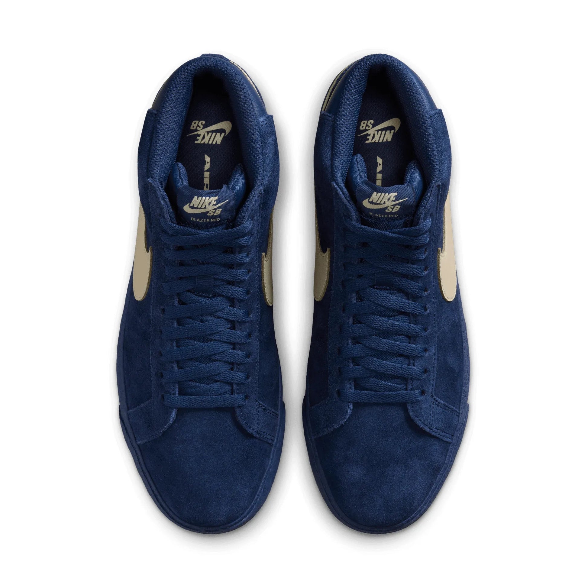Nike SB Zoom Blazer Mid, coastal blue/pale yellow-coastal blue - Tiki Room Skateboards - 6