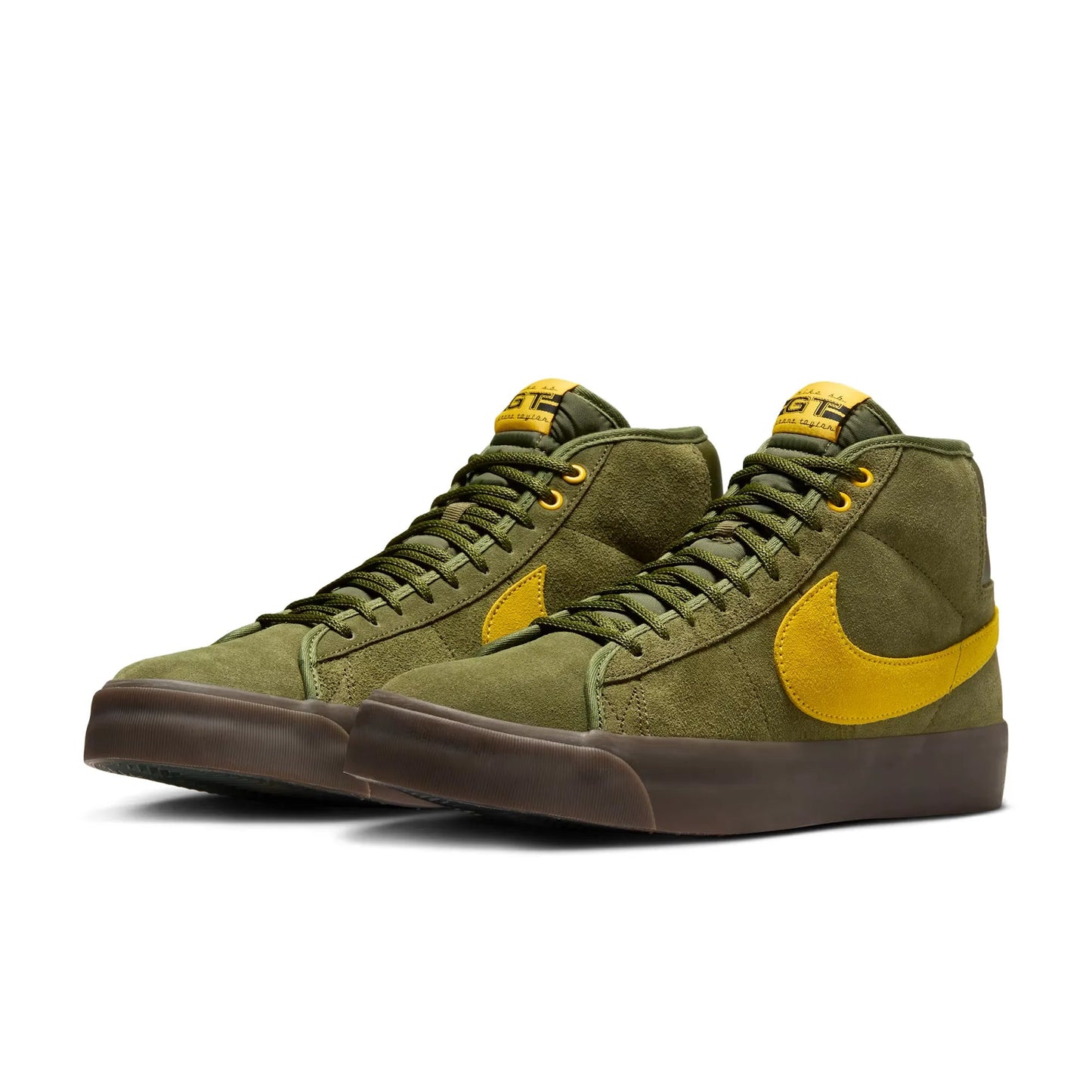 Nike SB Zoom Blazer Mid, rough green/amarillo - rough green - Tiki Room Skateboards - 2