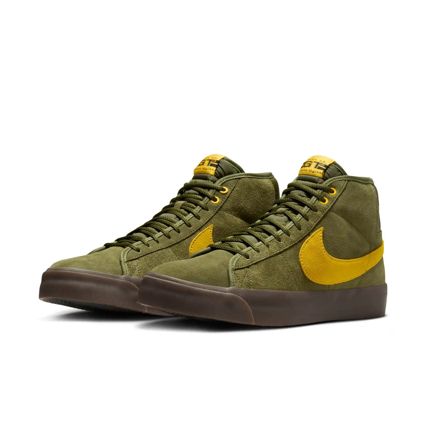 Nike SB Zoom Blazer Mid, rough green/amarillo - rough green - Tiki Room Skateboards - 2