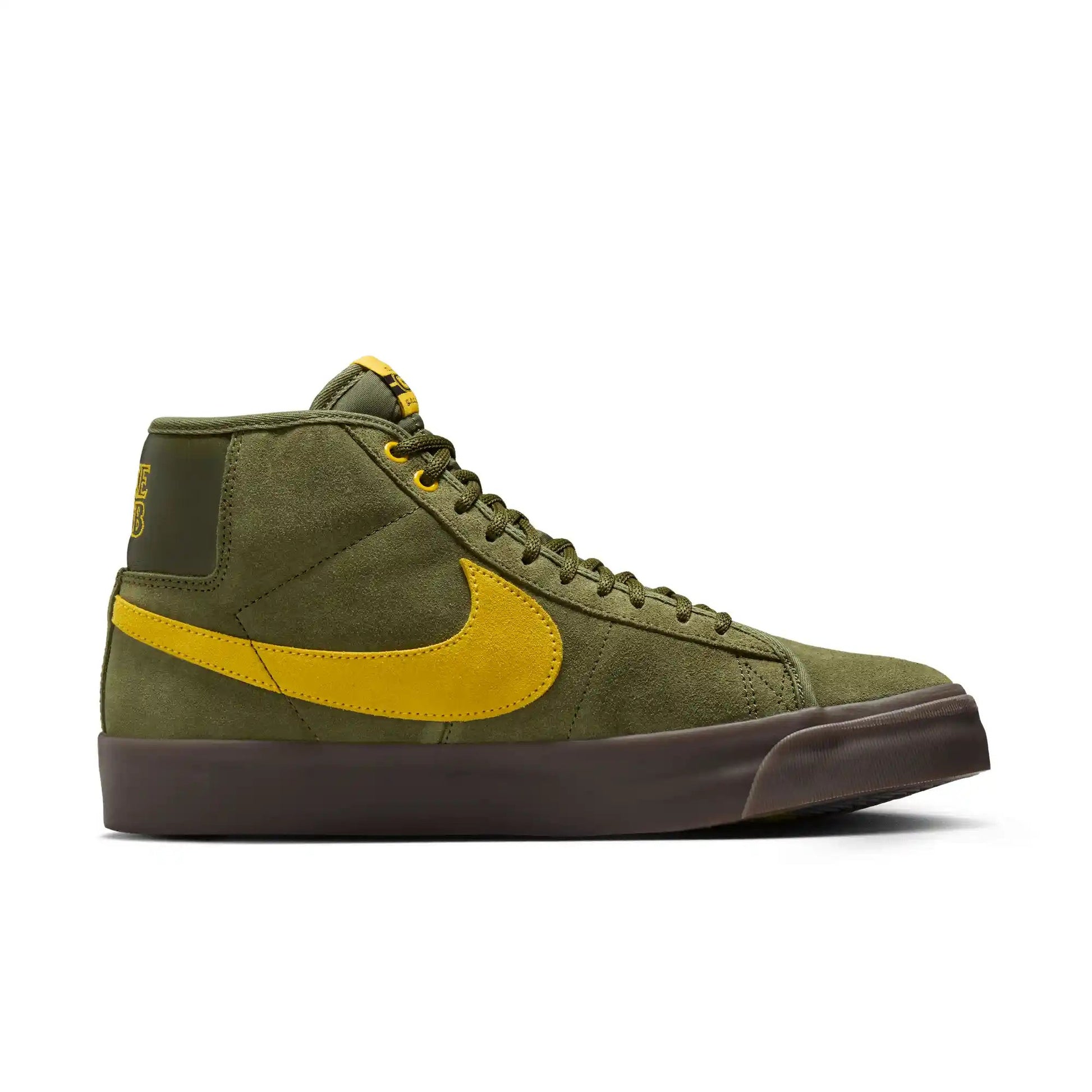 Nike SB Zoom Blazer Mid, rough green/amarillo - rough green - Tiki Room Skateboards - 11