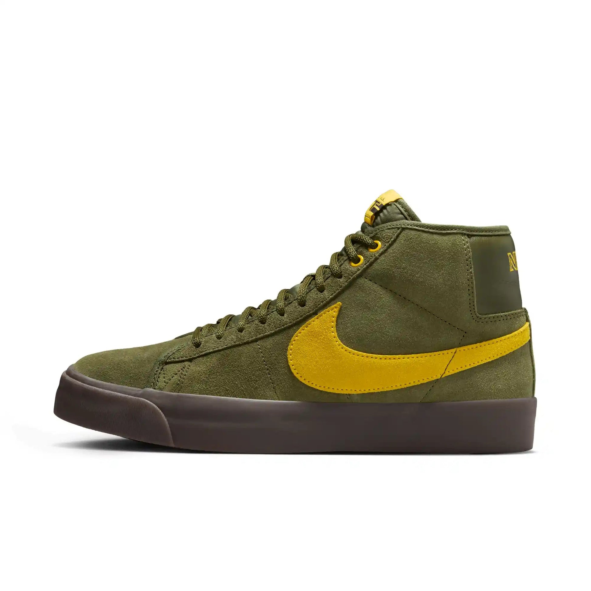 Nike SB Zoom Blazer Mid, rough green/amarillo - rough green - Tiki Room Skateboards - 9