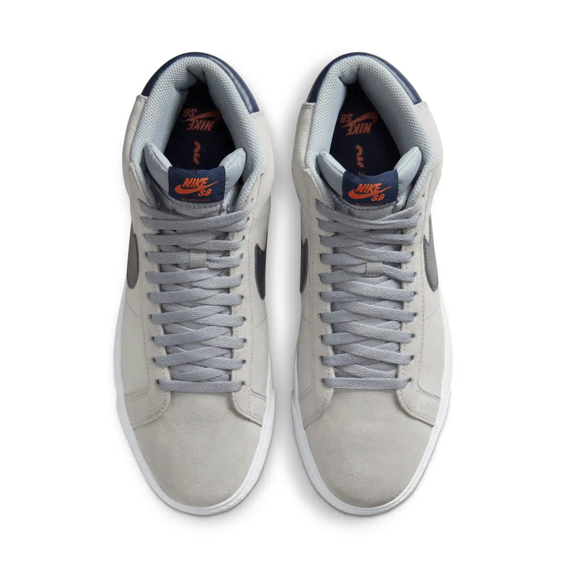 Nike SB Zoom Blazer Mid, wolf grey/midnight navy - cosmic clay - Tiki Room Skateboards - 6