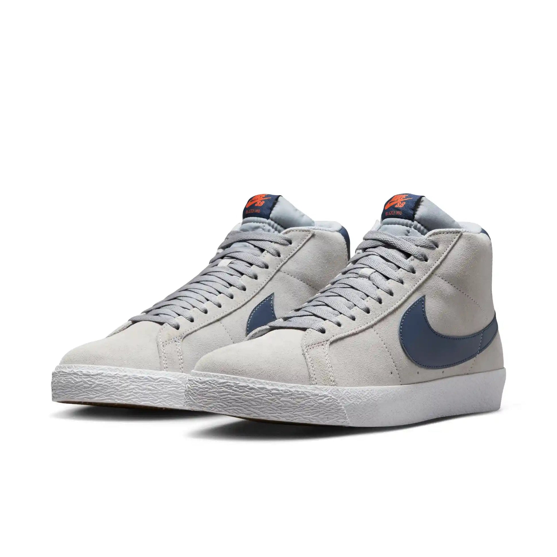 Nike SB Zoom Blazer Mid, wolf grey/midnight navy - cosmic clay - Tiki Room Skateboards - 2