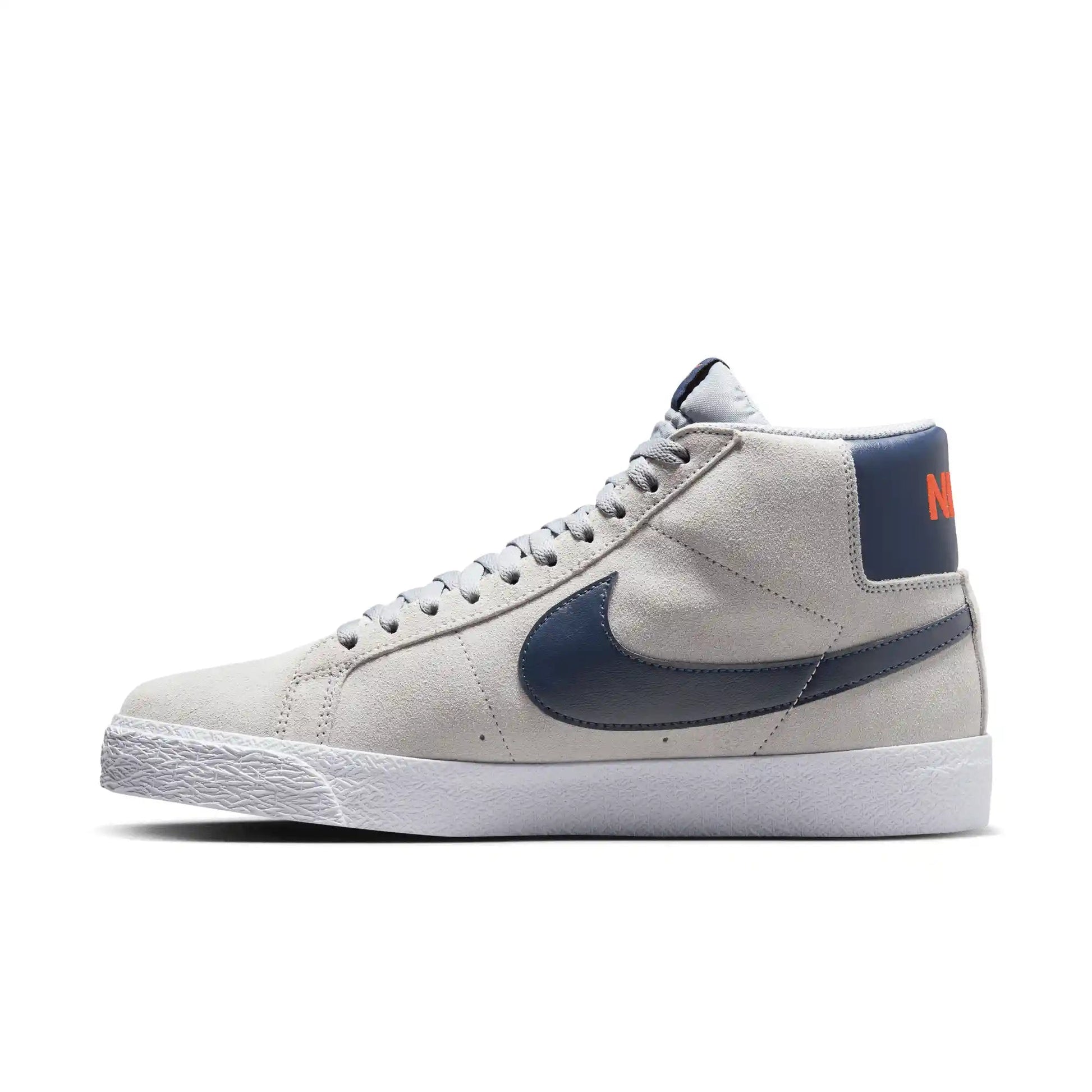 Nike SB Zoom Blazer Mid, wolf grey/midnight navy - cosmic clay - Tiki Room Skateboards - 10