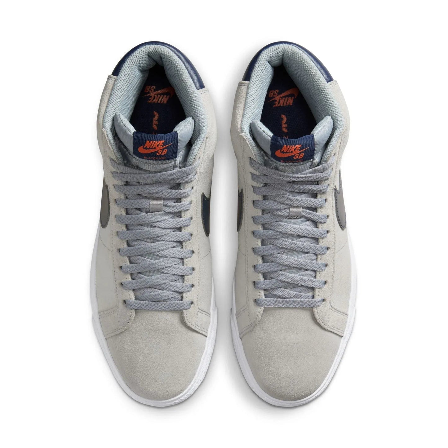 Nike SB Zoom Blazer Mid, wolf grey/midnight navy - cosmic clay - Tiki Room Skateboards - 5