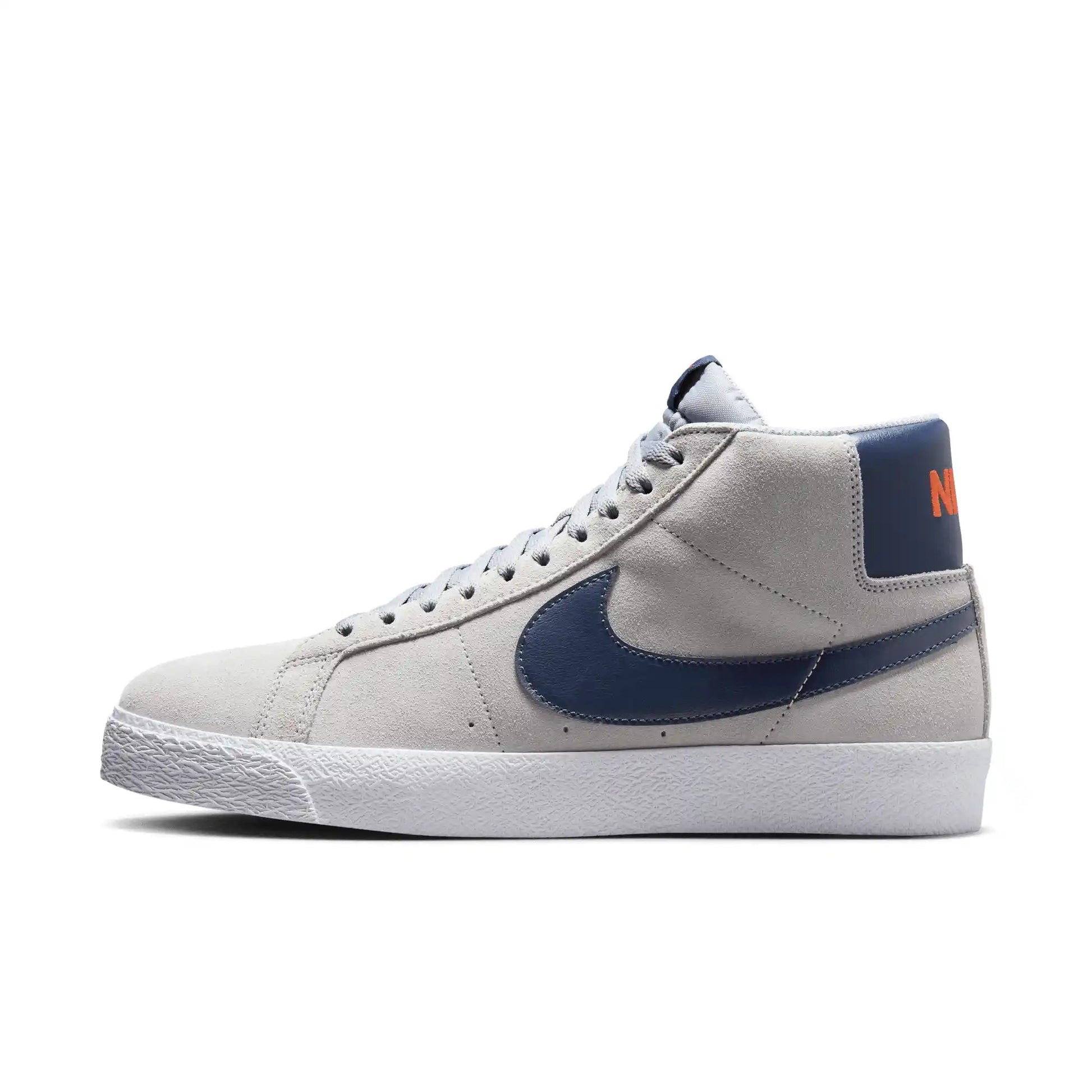 Nike Sb Zoom Blazer Mid Wolf Grey Midnight Navy Cosmic Clay Shoe 10 Suede