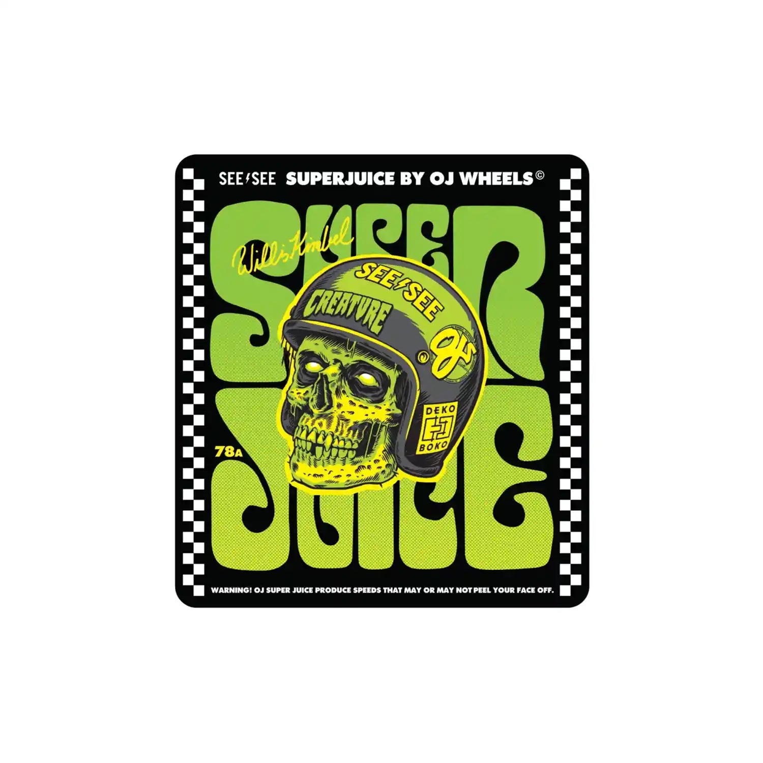 OJ's Kimbel See See Super Juice Wheels 78A (60mm) - Tiki Room Skateboards - 3