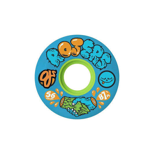 OJ's Rojers Keyframe Wheels 87A, blue (56mm) - Tiki Room Skateboards - 1