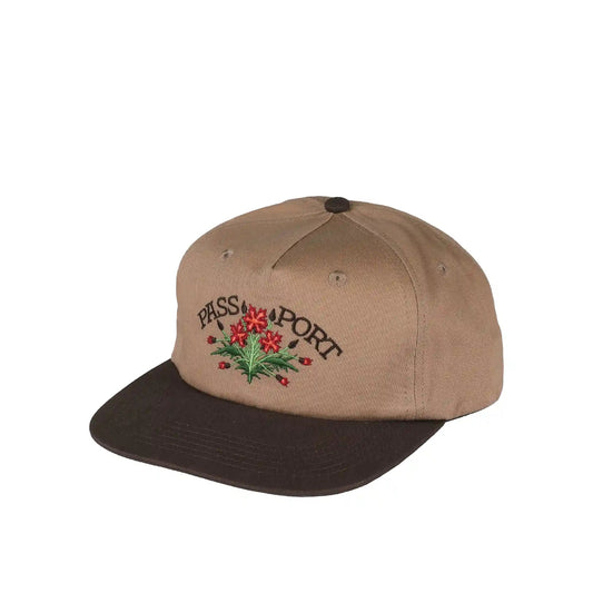 Passport Bloom Workers Cap, chocolate/sand