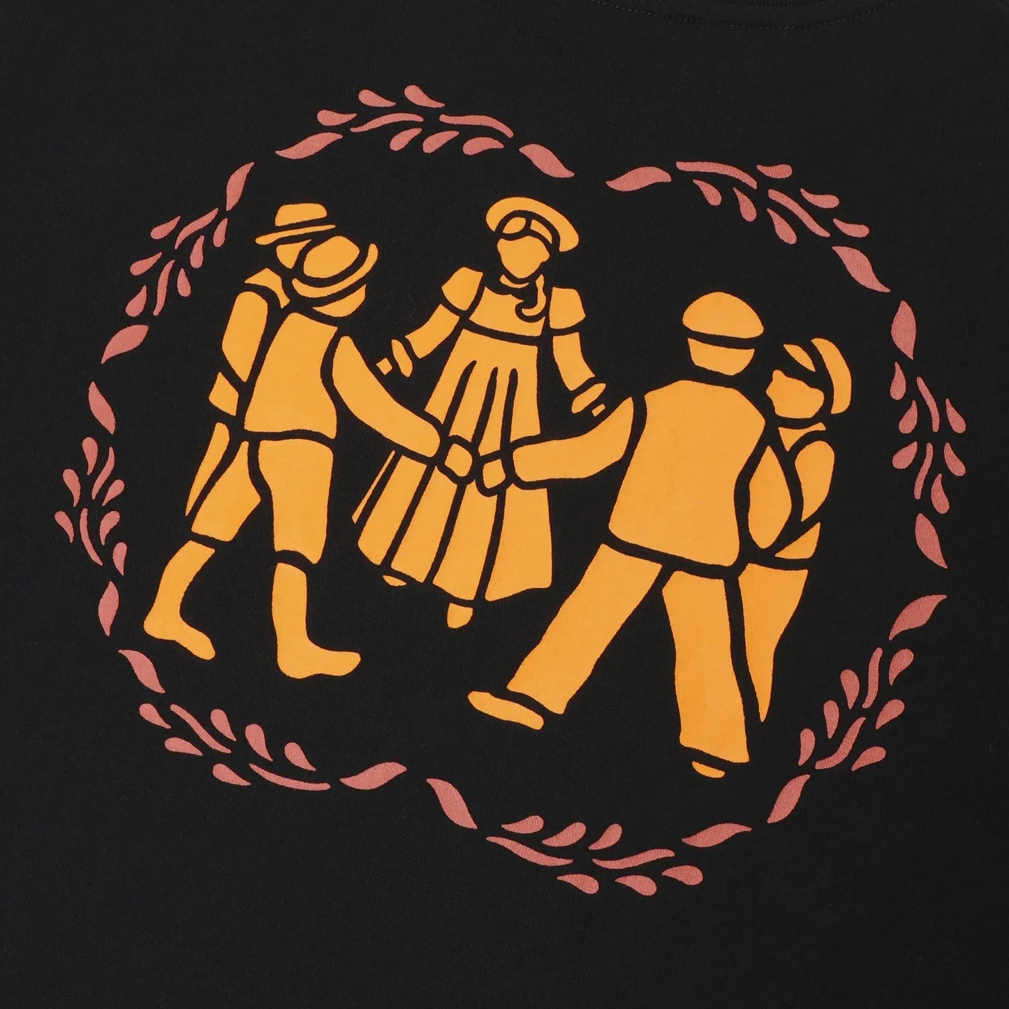 Passport Communal Bell Tee, black - Tiki Room Skateboards - 4
