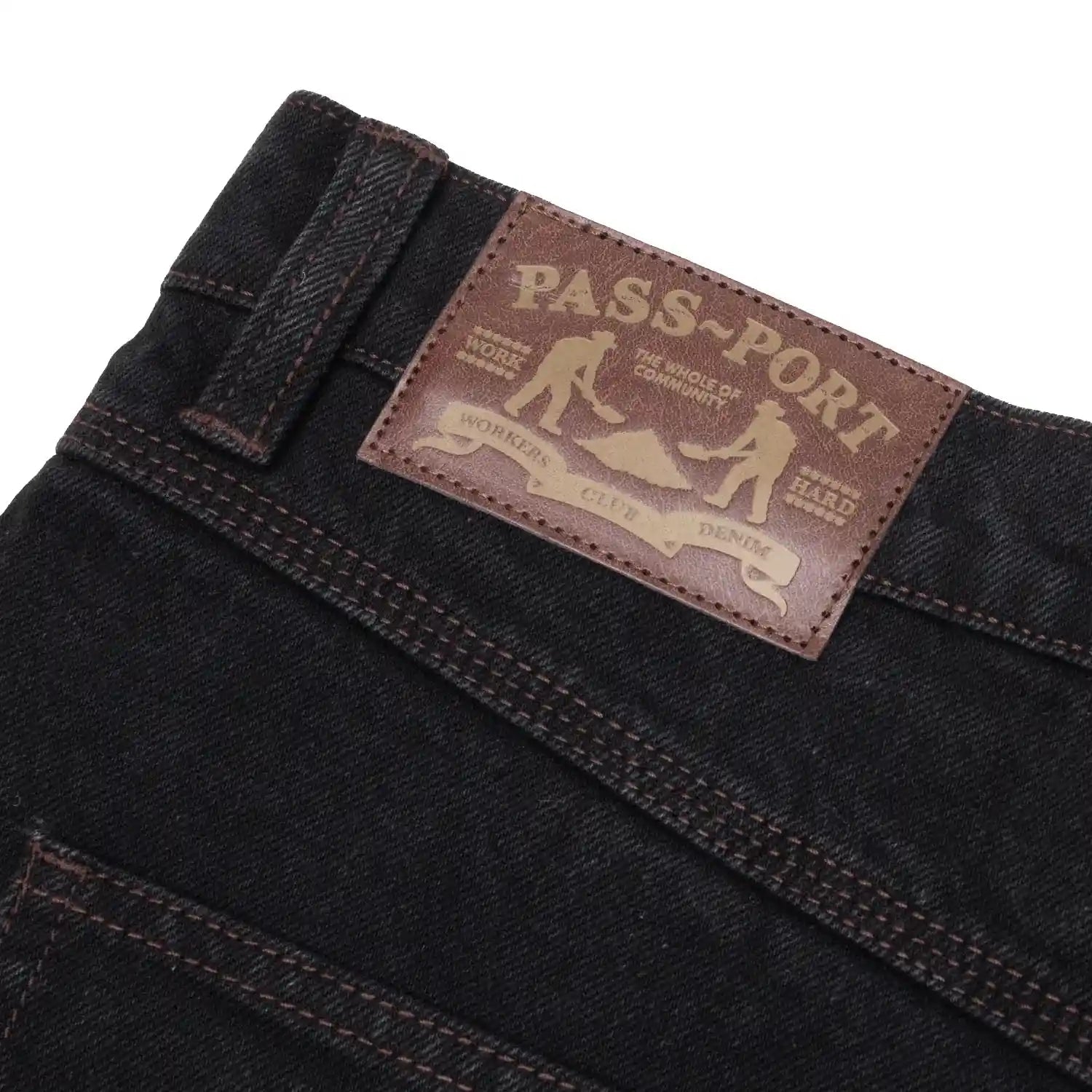 Passport Denim Workers Club Short R41, washed black - Tiki Room Skateboards - 2