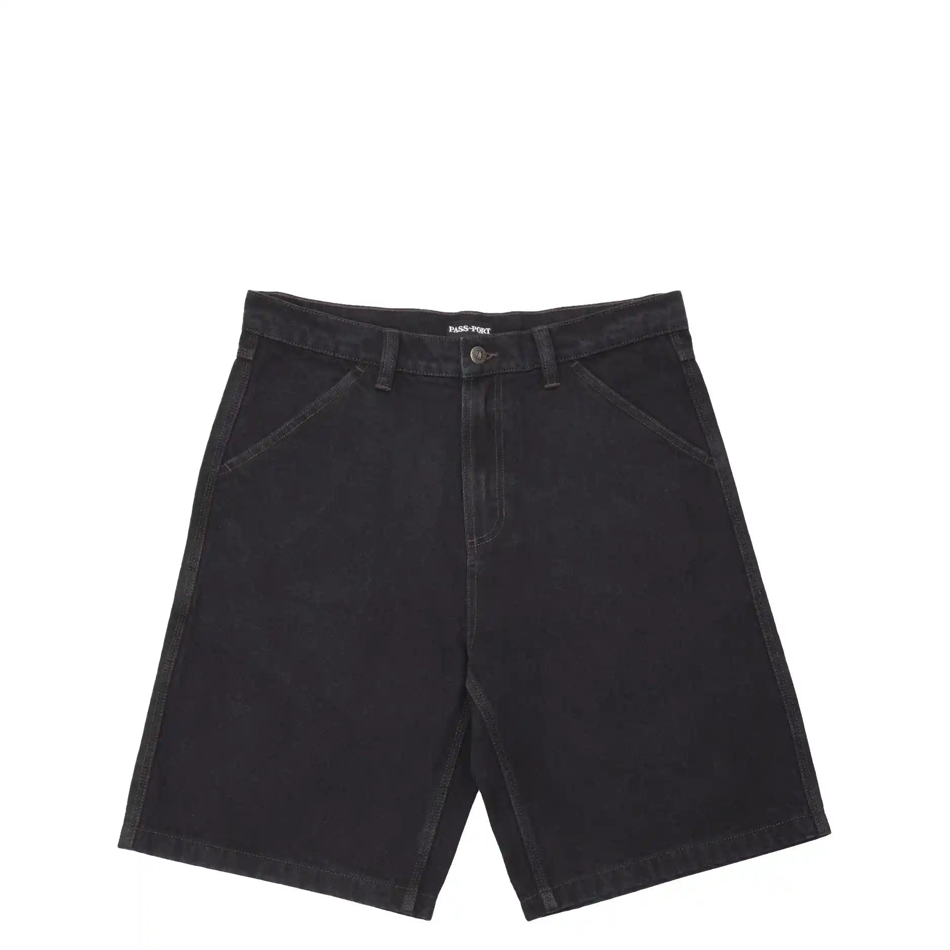 Passport Denim Workers Club Short R41, washed black - Tiki Room Skateboards - 1