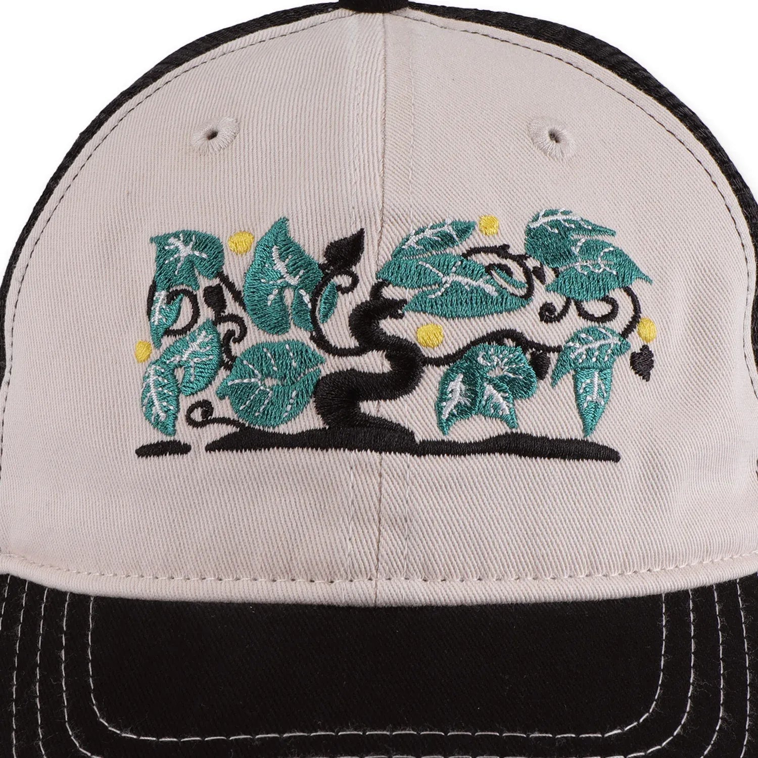 Passport Orchard Leagues Trucker, black/off white - Tiki Room Skateboards - 2