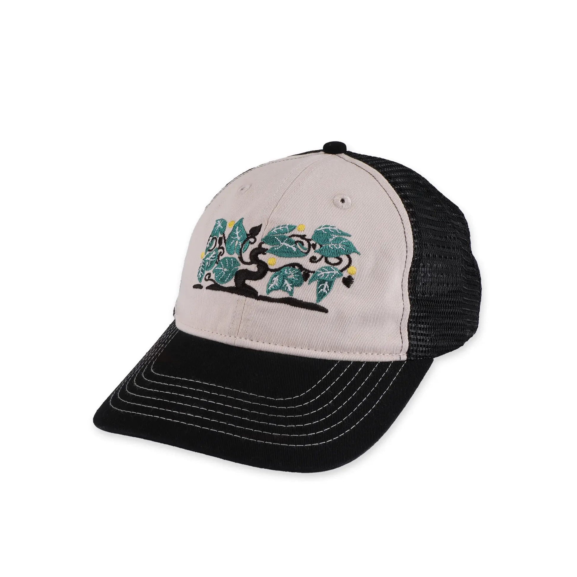 Passport Orchard Leagues Trucker, black/off white - Tiki Room Skateboards - 1