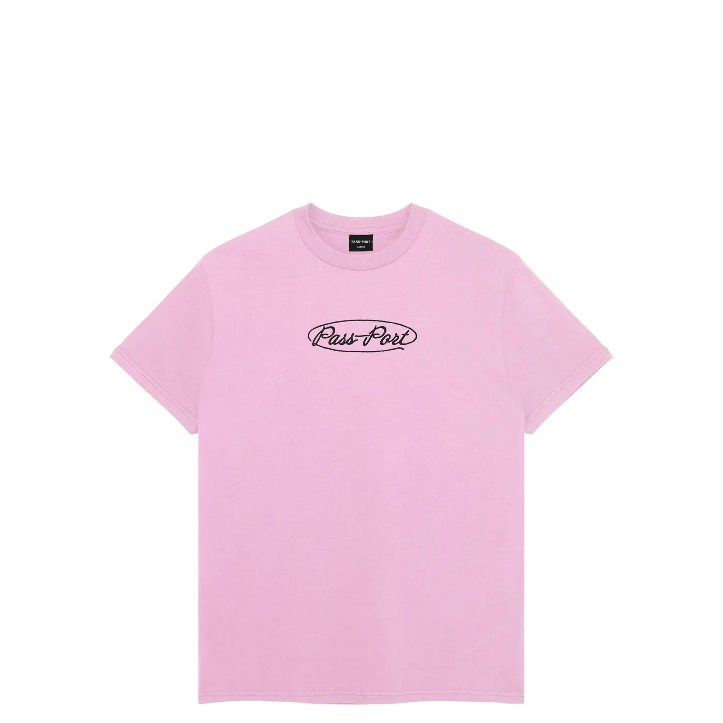 Passport Ovalit Tee, light pink - Tiki Room Skateboards - 1
