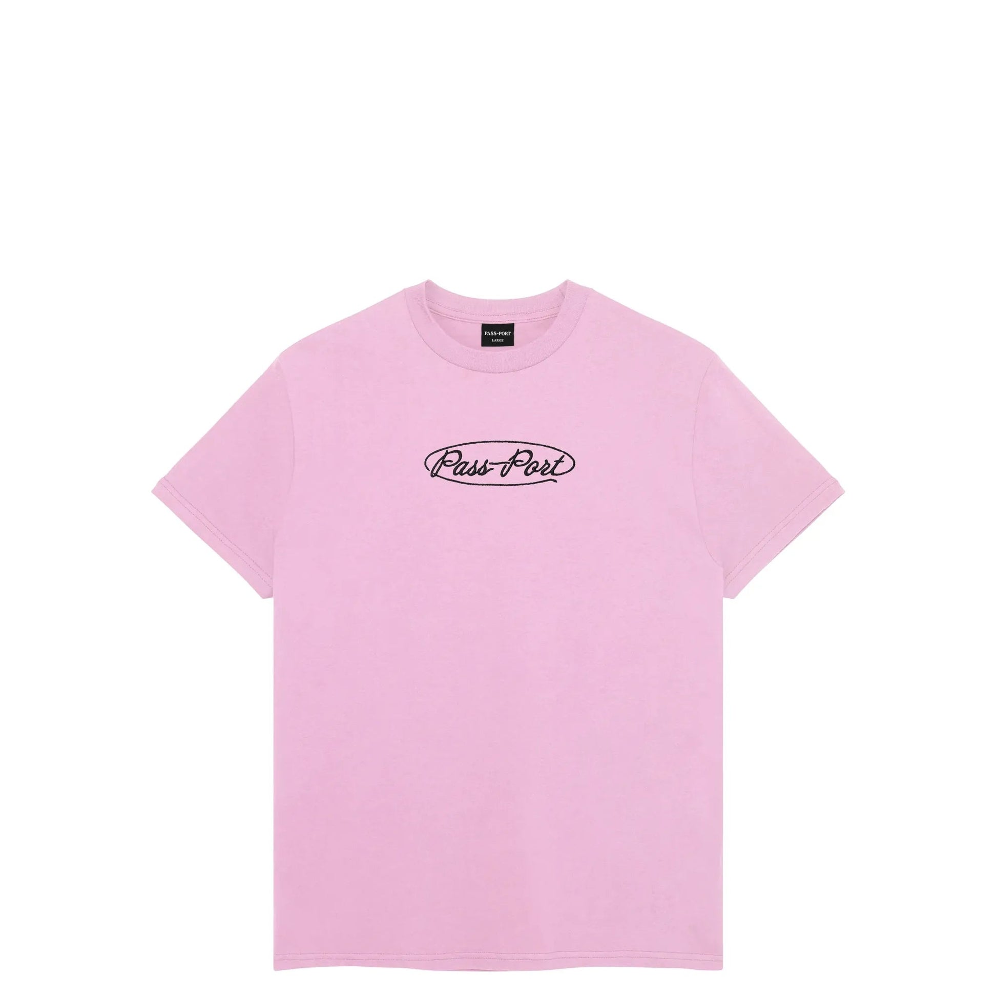 Passport Ovalit Tee, light pink - Tiki Room Skateboards - 1