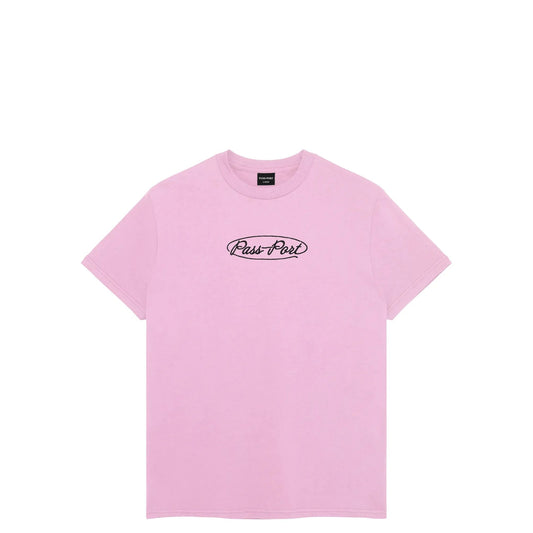 Passport Ovalit Tee, light pink - Tiki Room Skateboards - 1