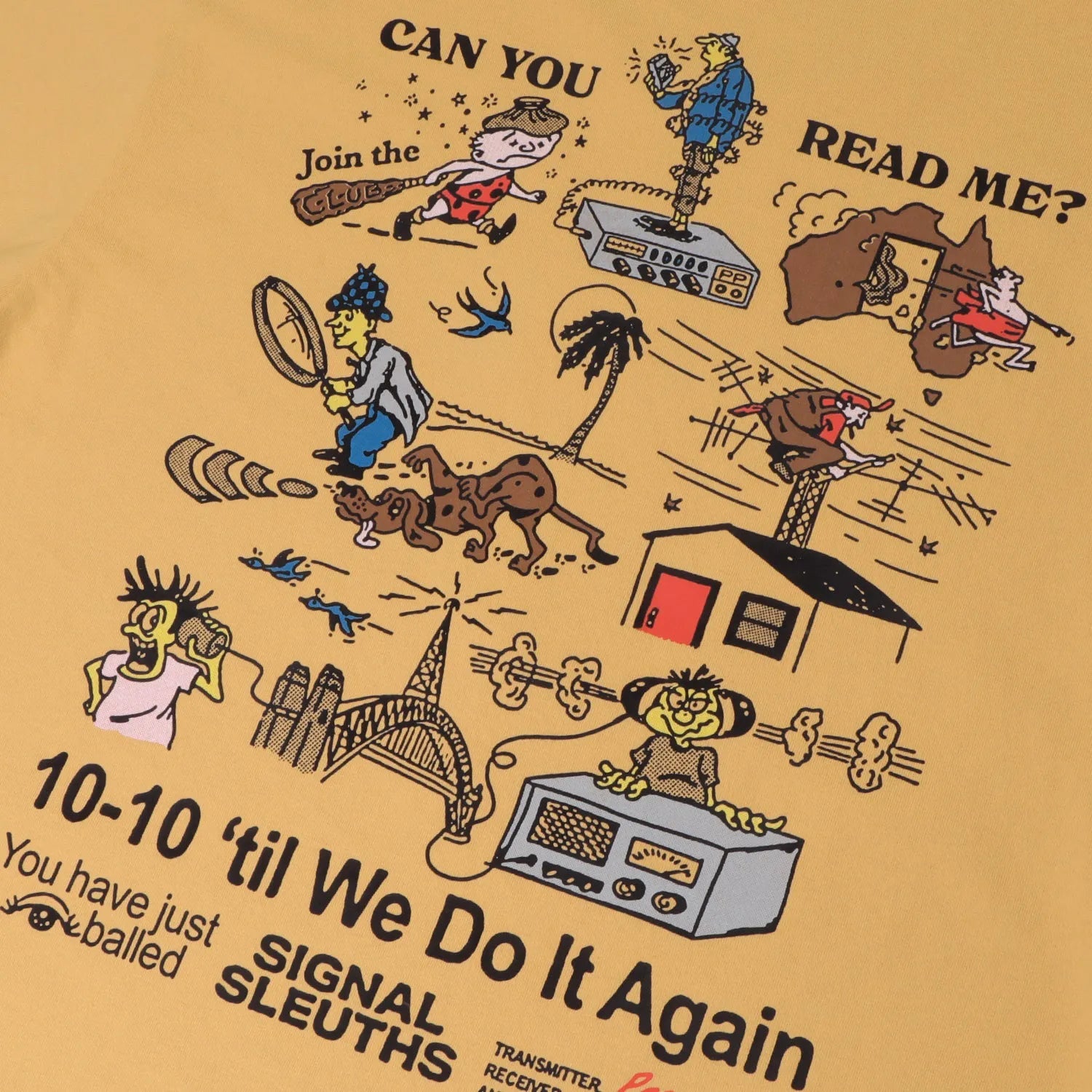 Passport Radio Silence Tee, barley - Tiki Room Skateboards - 4