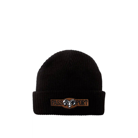 Passport Ram Beanie, black - Tiki Room Skateboards - 1