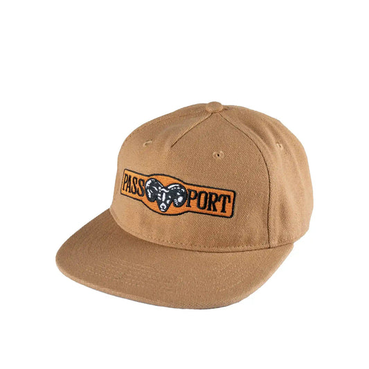 Passport Ram Heavy Canvas Workers Cap, camel - Tiki Room Skateboards - 1