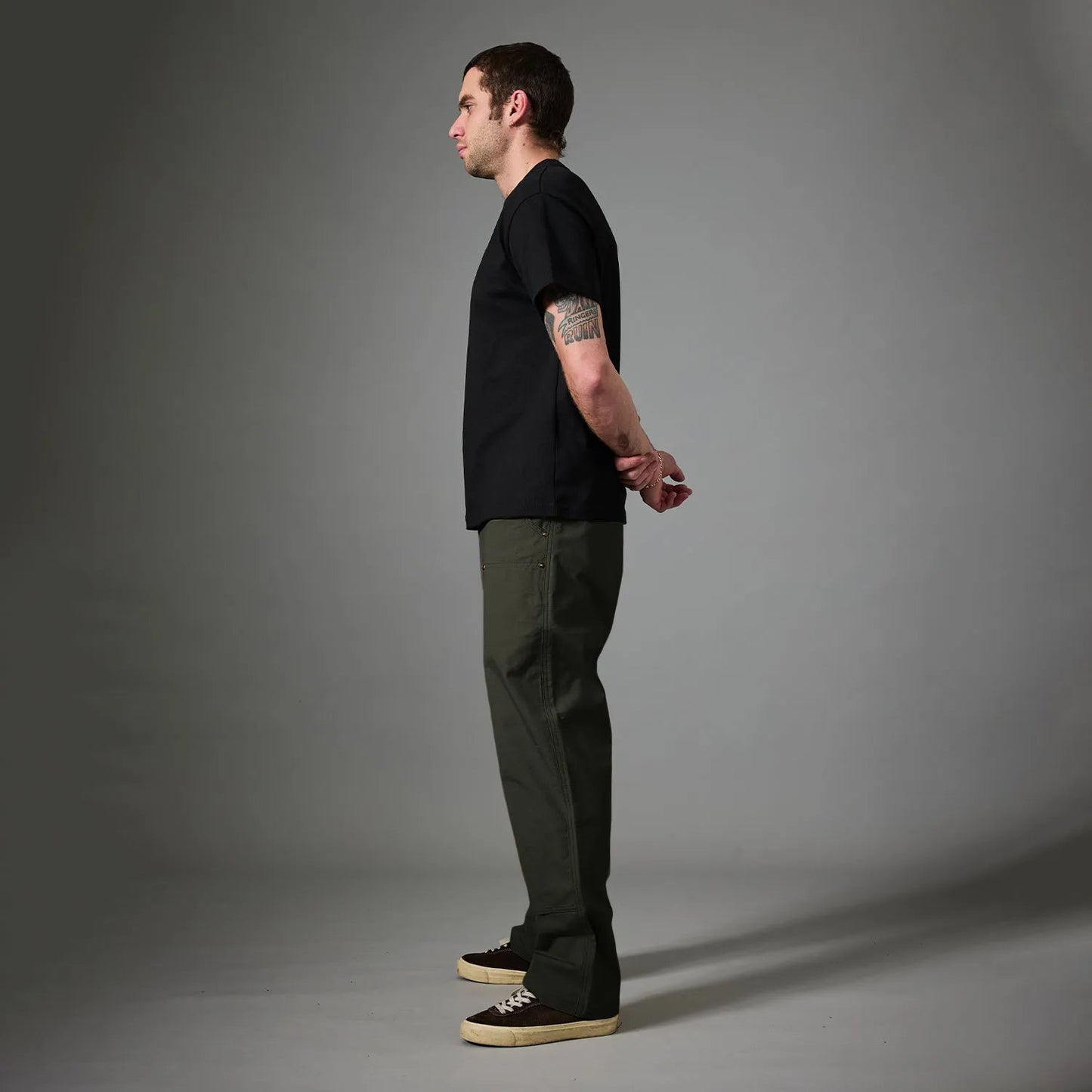 Passport Ripstop Double Knee Diggers Club Pant, dark green - Tiki Room Skateboards - 4