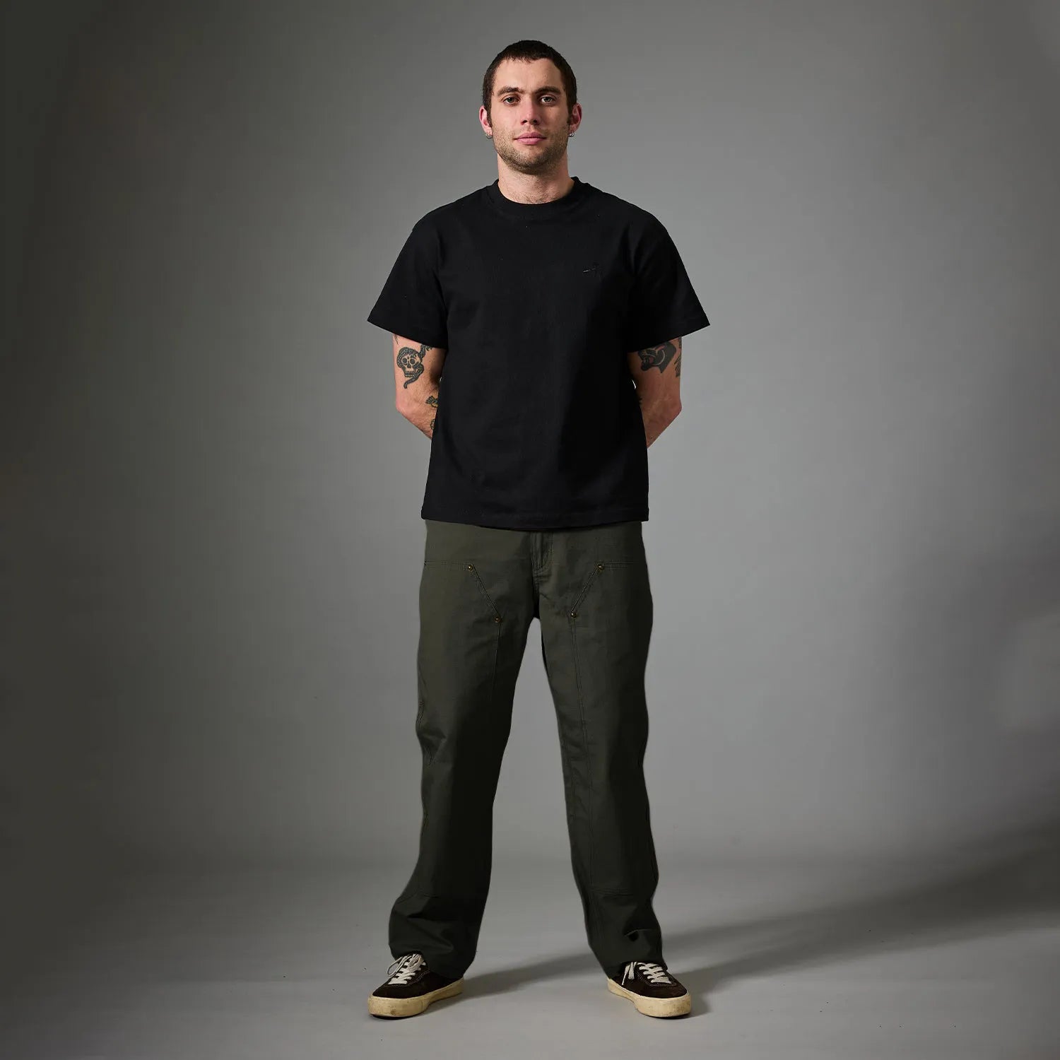 Passport Ripstop Double Knee Diggers Club Pant, dark green - Tiki Room Skateboards - 2