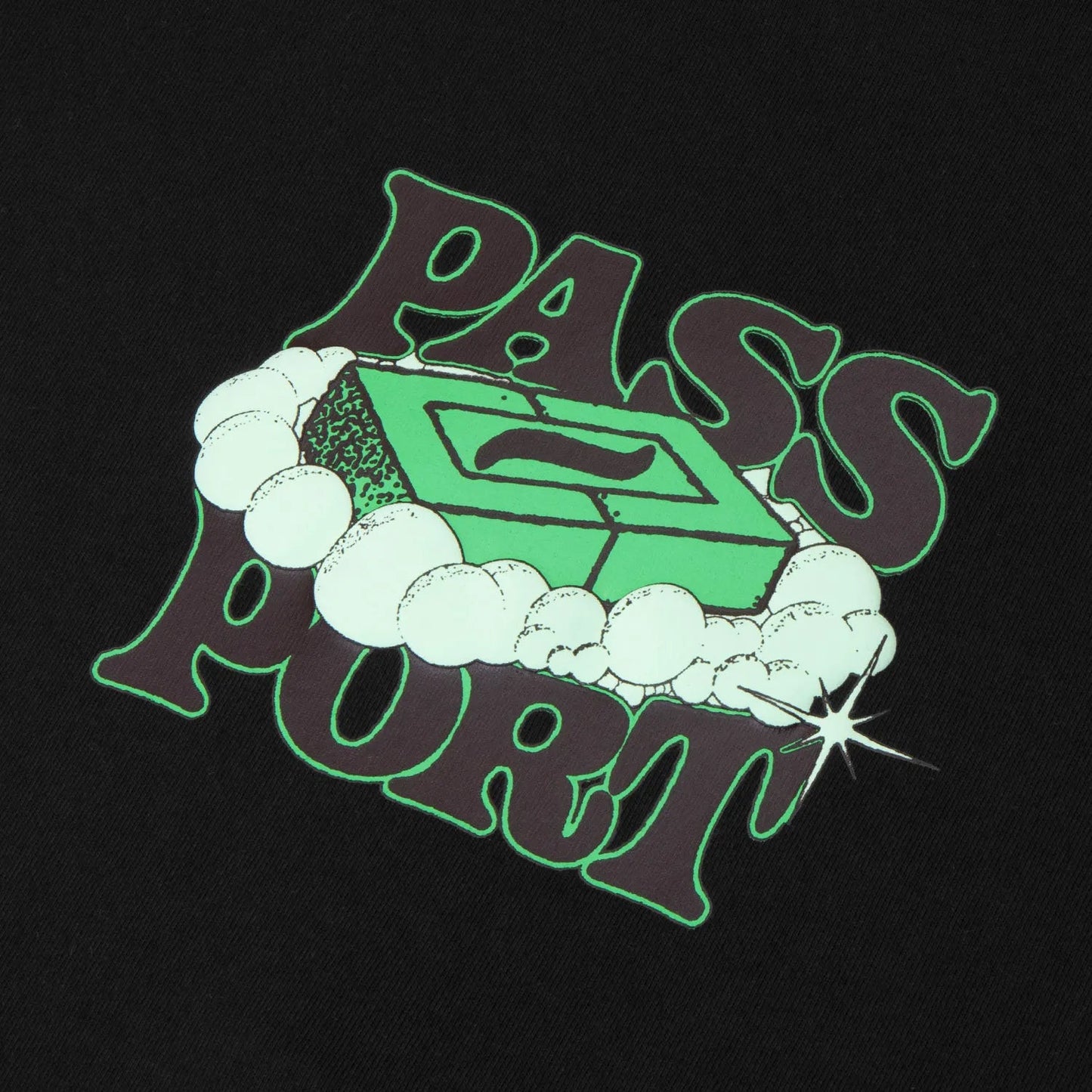 Passport Soap Tee, black - Tiki Room Skateboards - 2