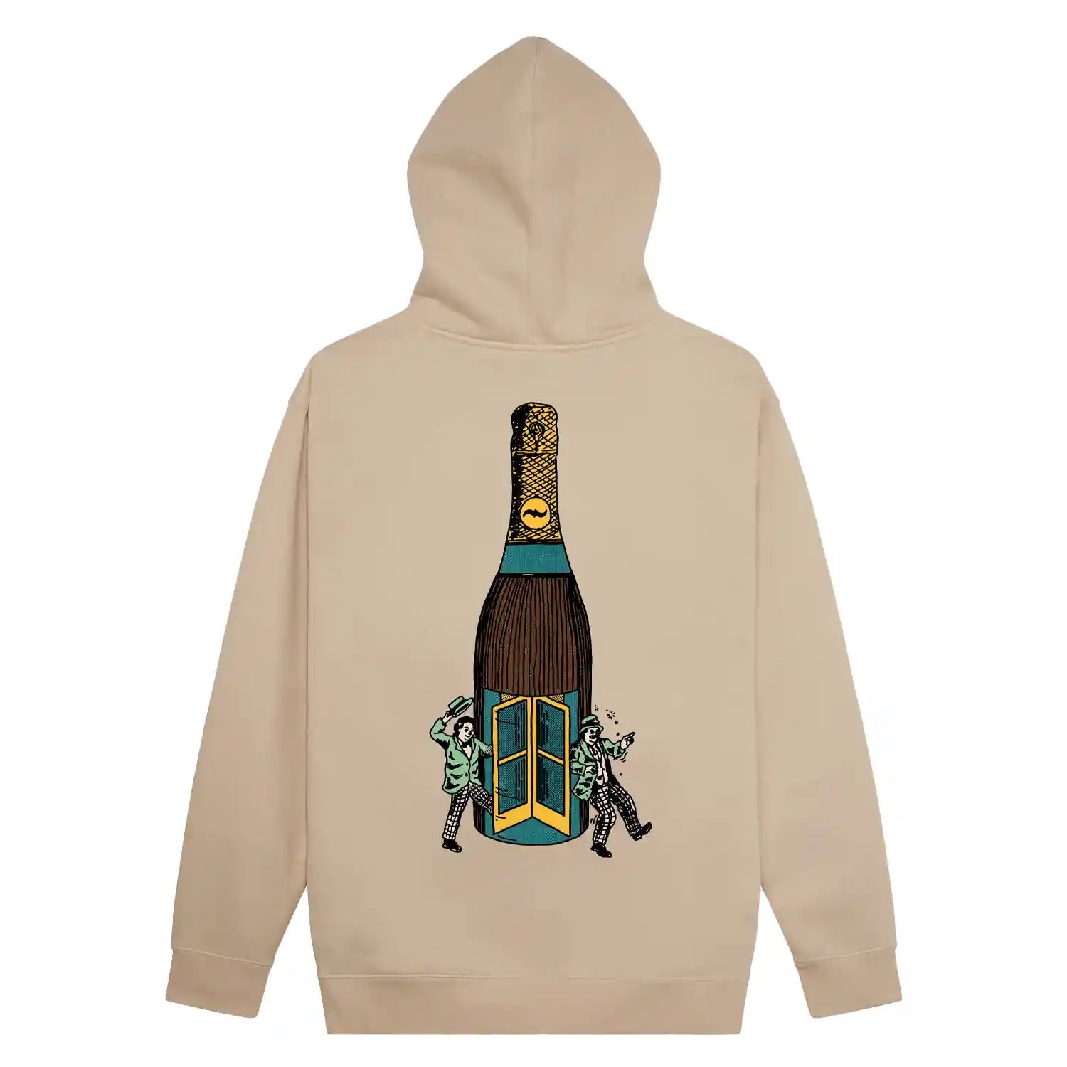 Passport Wine Em' Hoodie, sand - Tiki Room Skateboards - 1