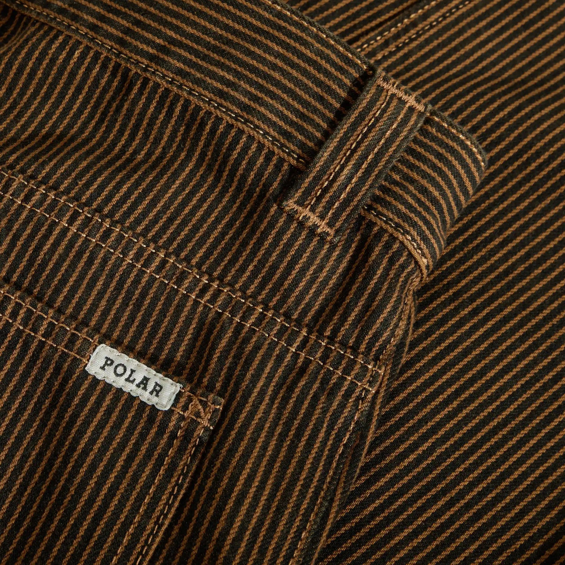 Polar 93! Work Pants | Hickory Stripe, rust - Tiki Room Skateboards - 2