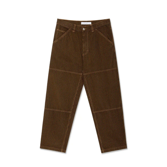 Polar 93! Work Pants | Hickory Stripe, rust - Tiki Room Skateboards - 1