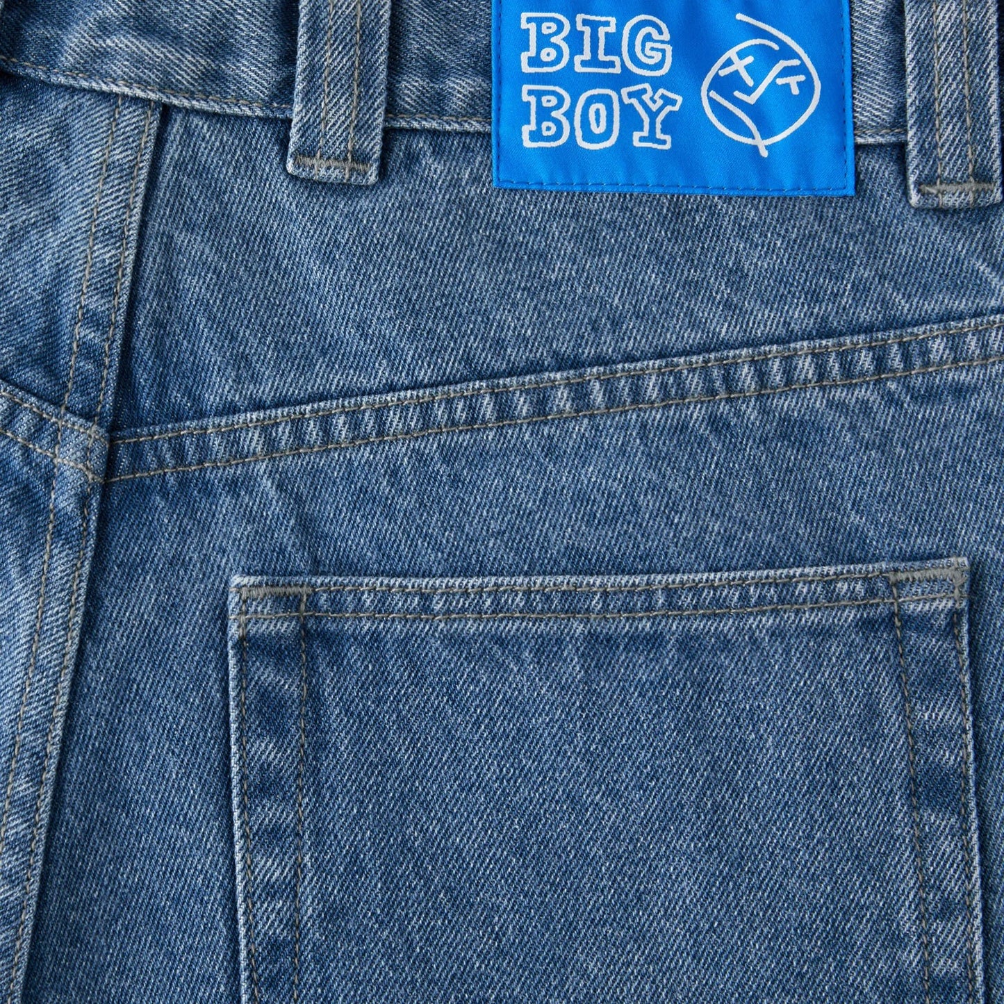 Polar Big Boy Pants, mid blue - Tiki Room Skateboards - 3