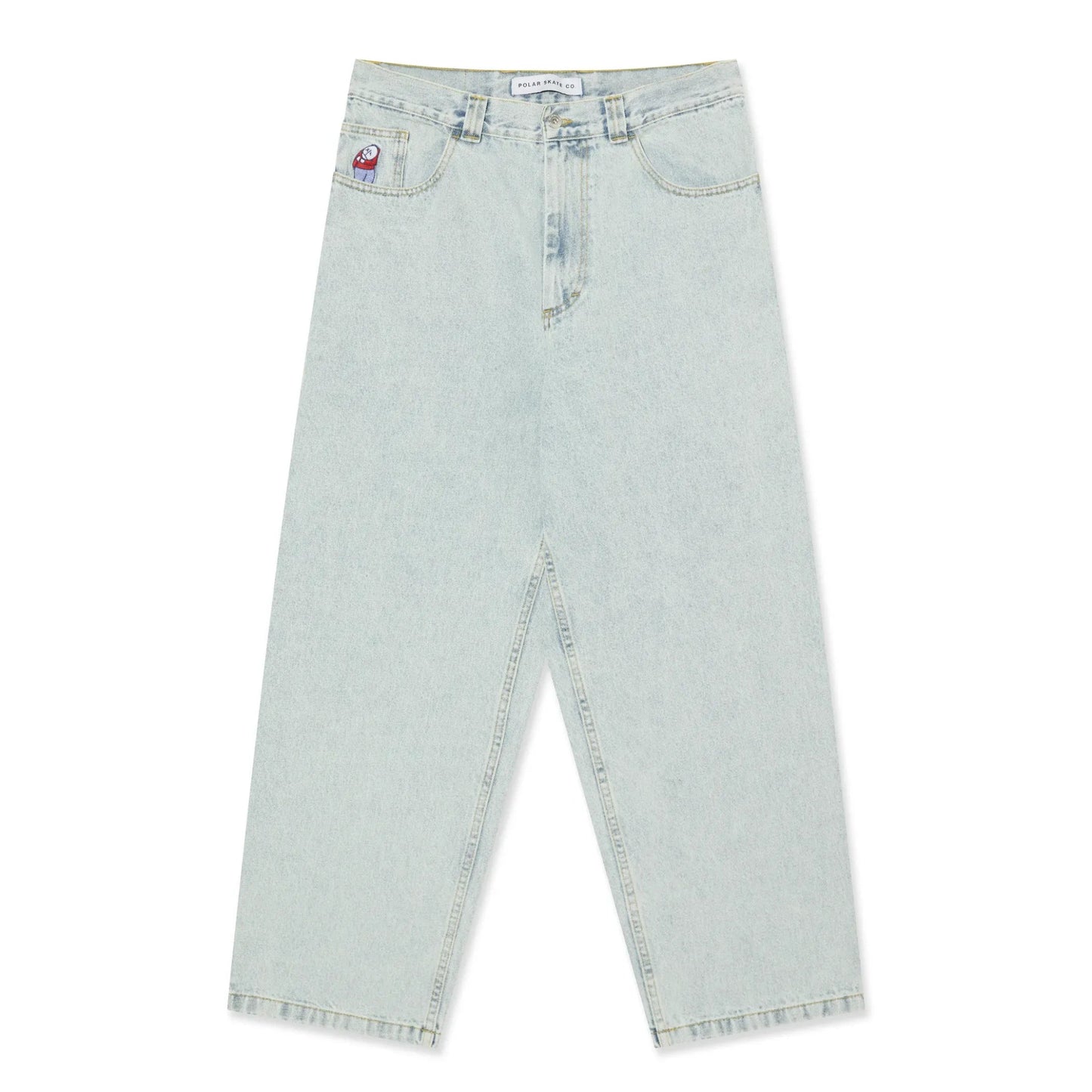 Polar Big Boy Pants OG Logo, light blue - Tiki Room Skateboards - 1