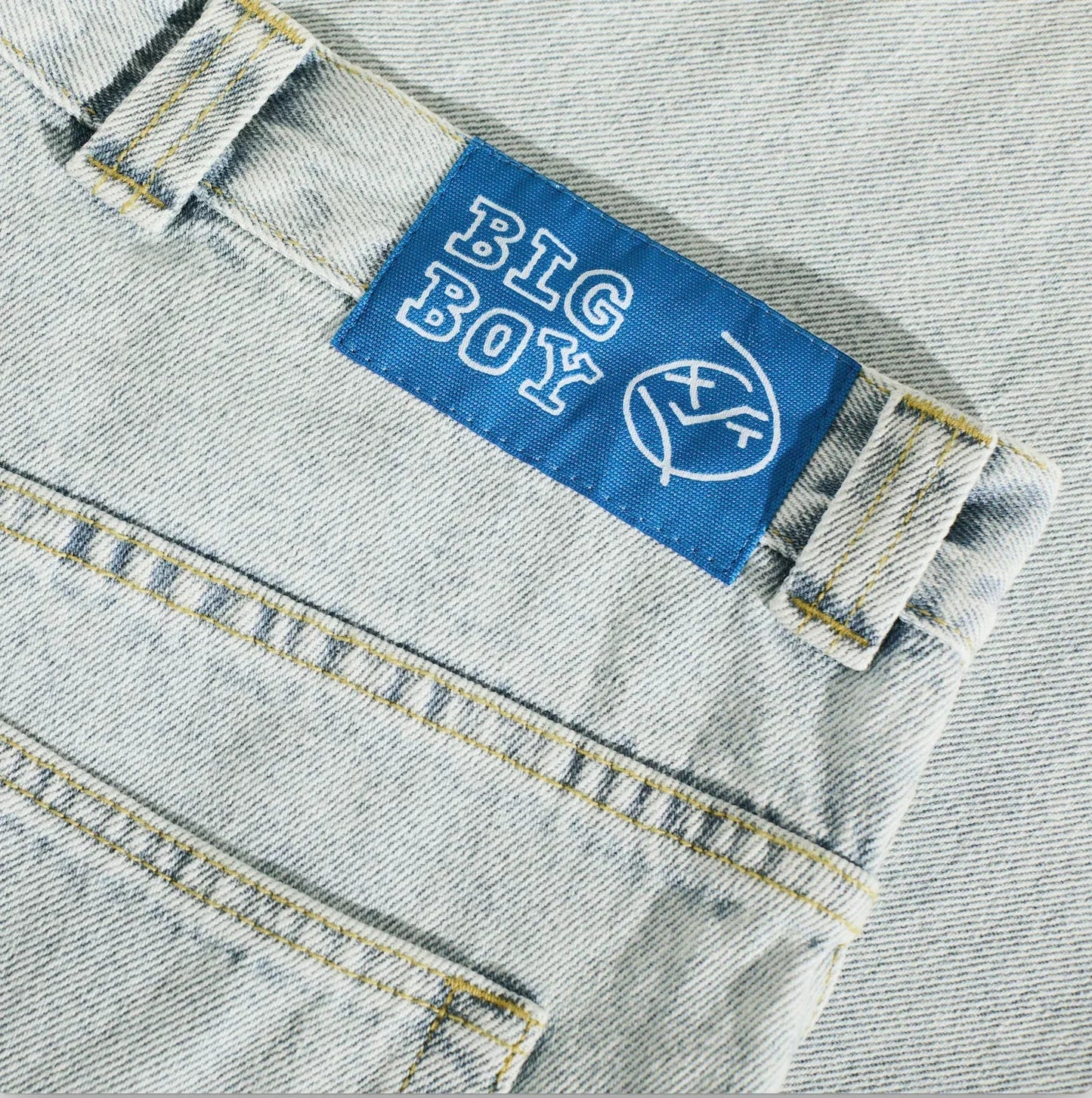 Polar Big Boy Pants OG Logo, light blue - Tiki Room Skateboards - 3