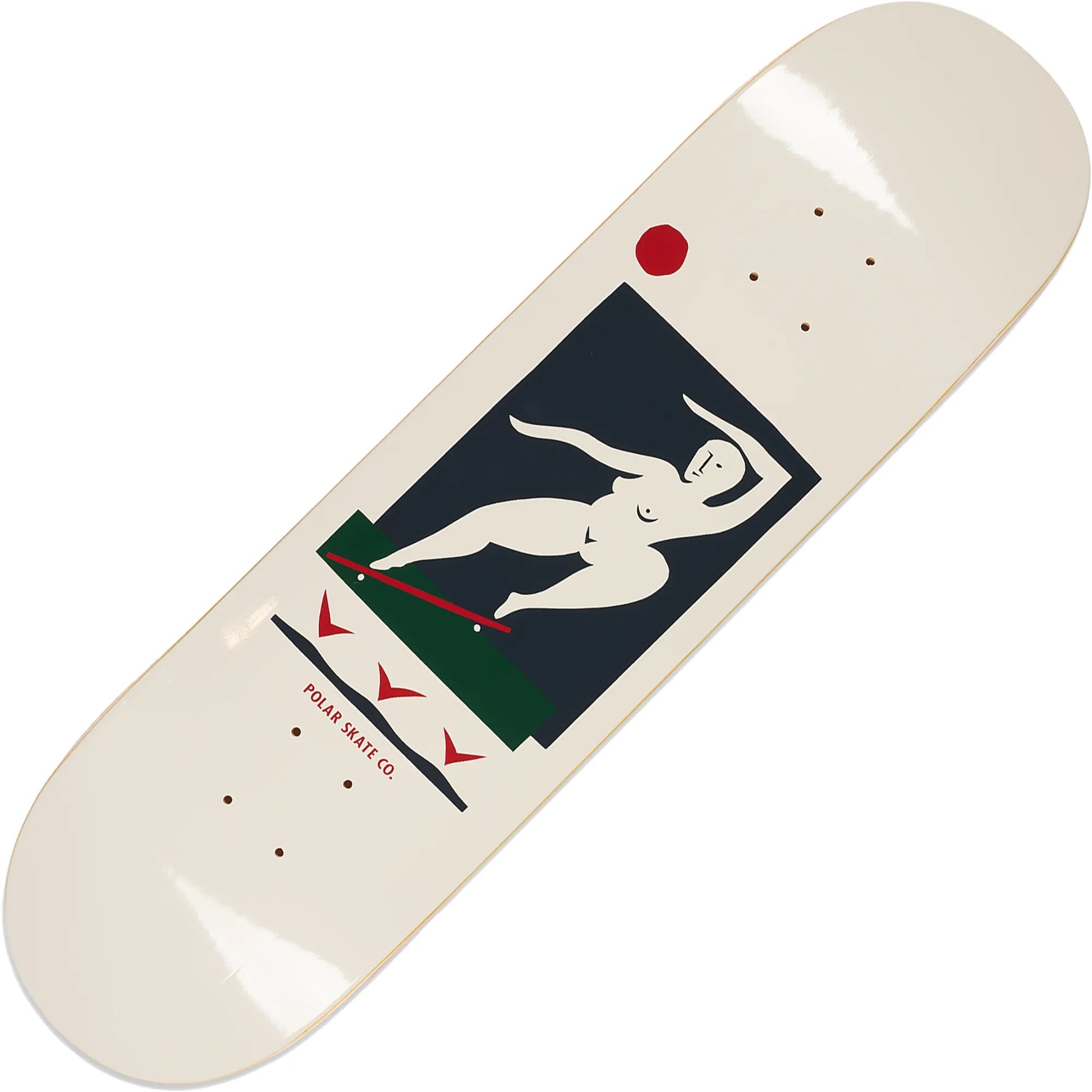 Polar Bs Smith Deck (9.0"), cream - Tiki Room Skateboards - 1