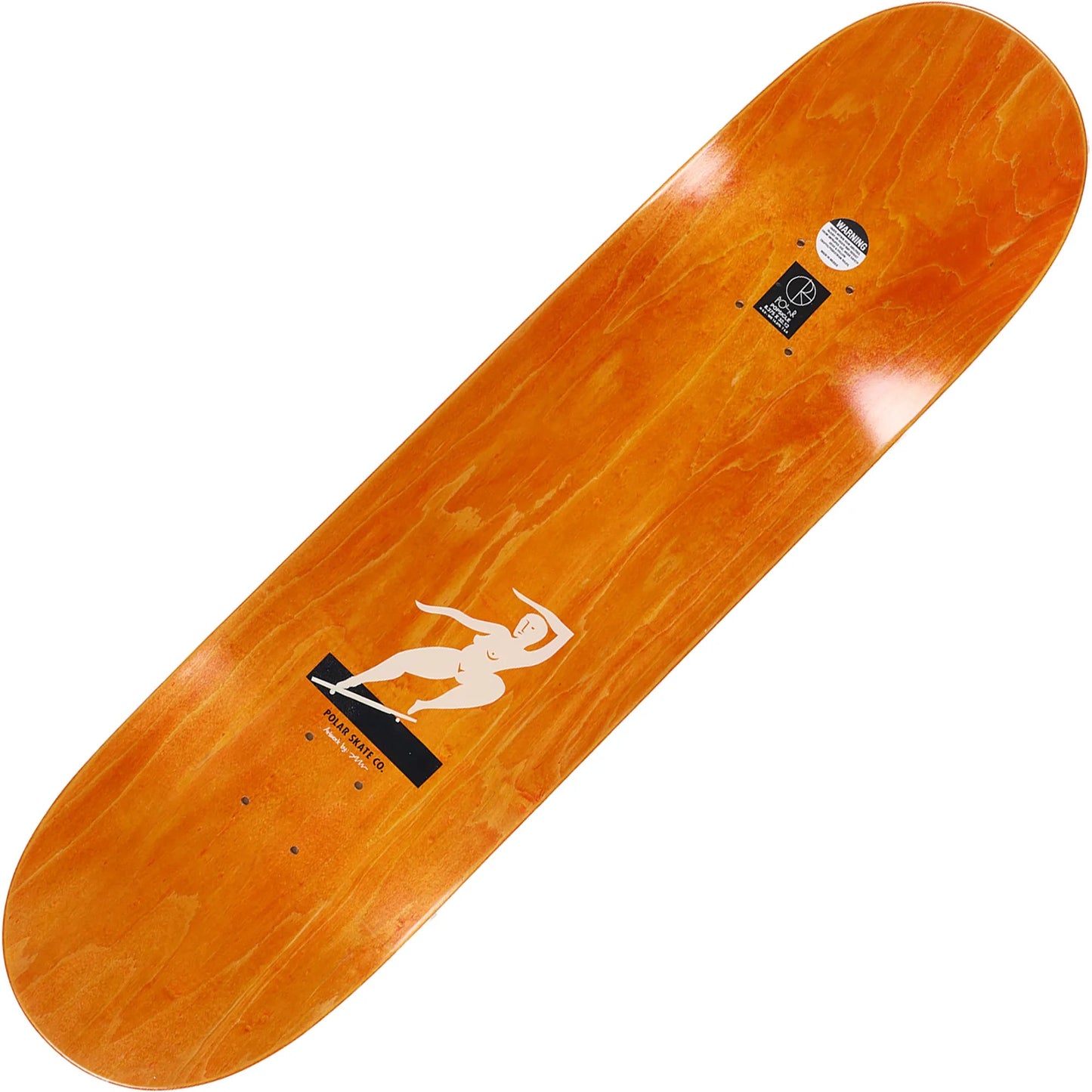 Polar Bs Smith Deck (9.0"), cream - Tiki Room Skateboards - 2