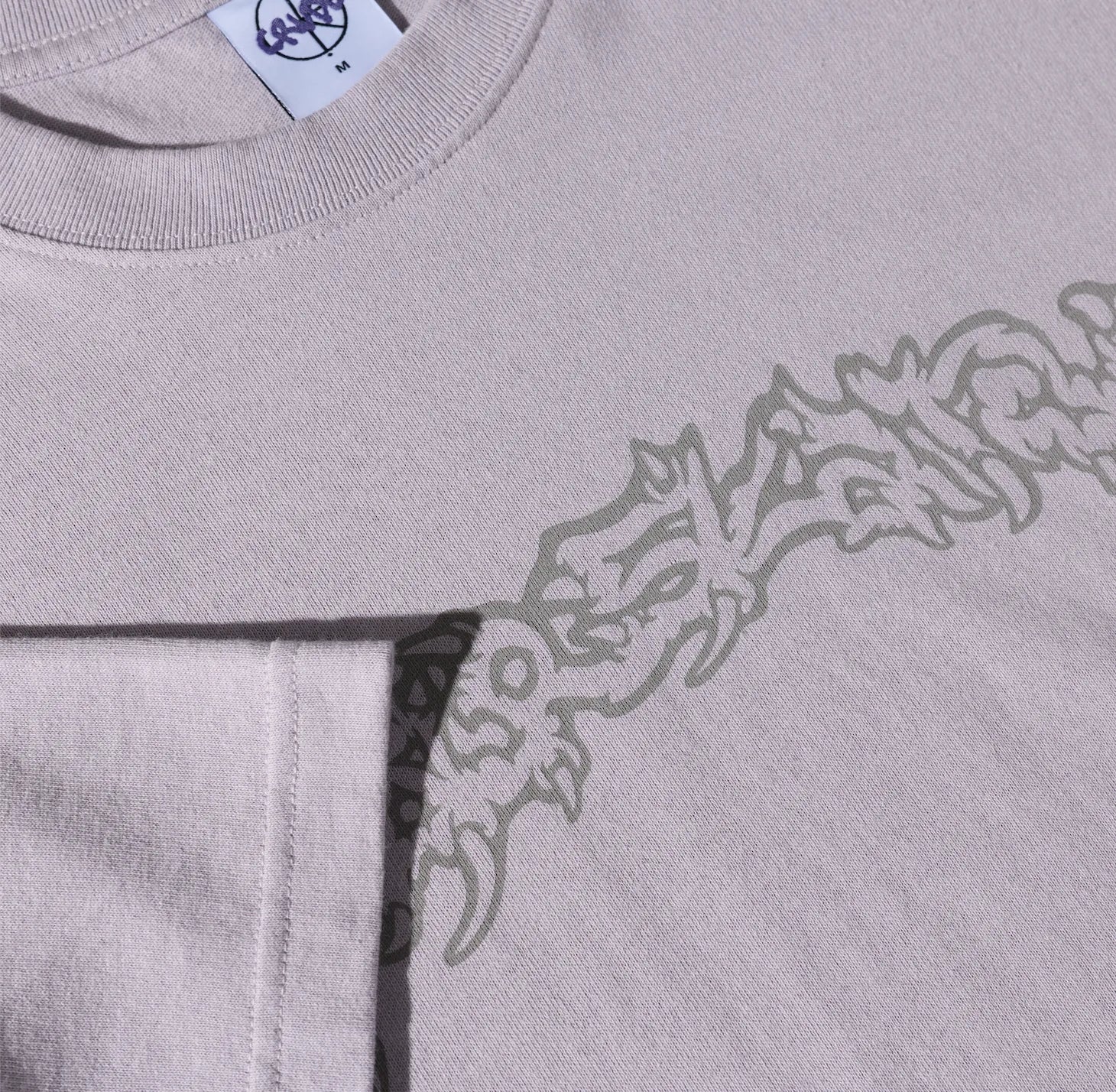 Polar Conflict Scenario Tee, pale purple - Tiki Room Skateboards - 3