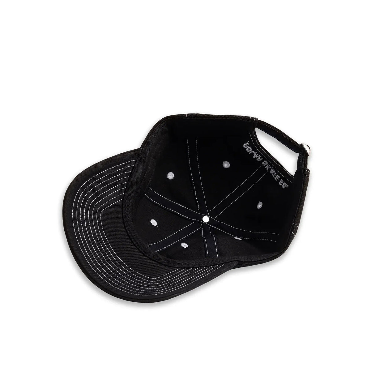 Polar Contrast Sai Cap, black - Tiki Room Skateboards - 3