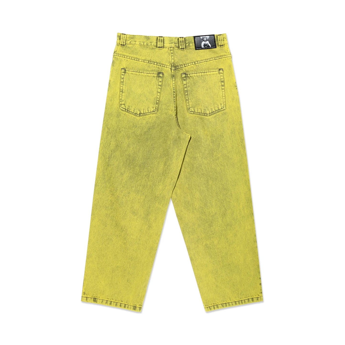 Polar Demon Child Big Boy Pants, lemon black - Tiki Room Skateboards - 2