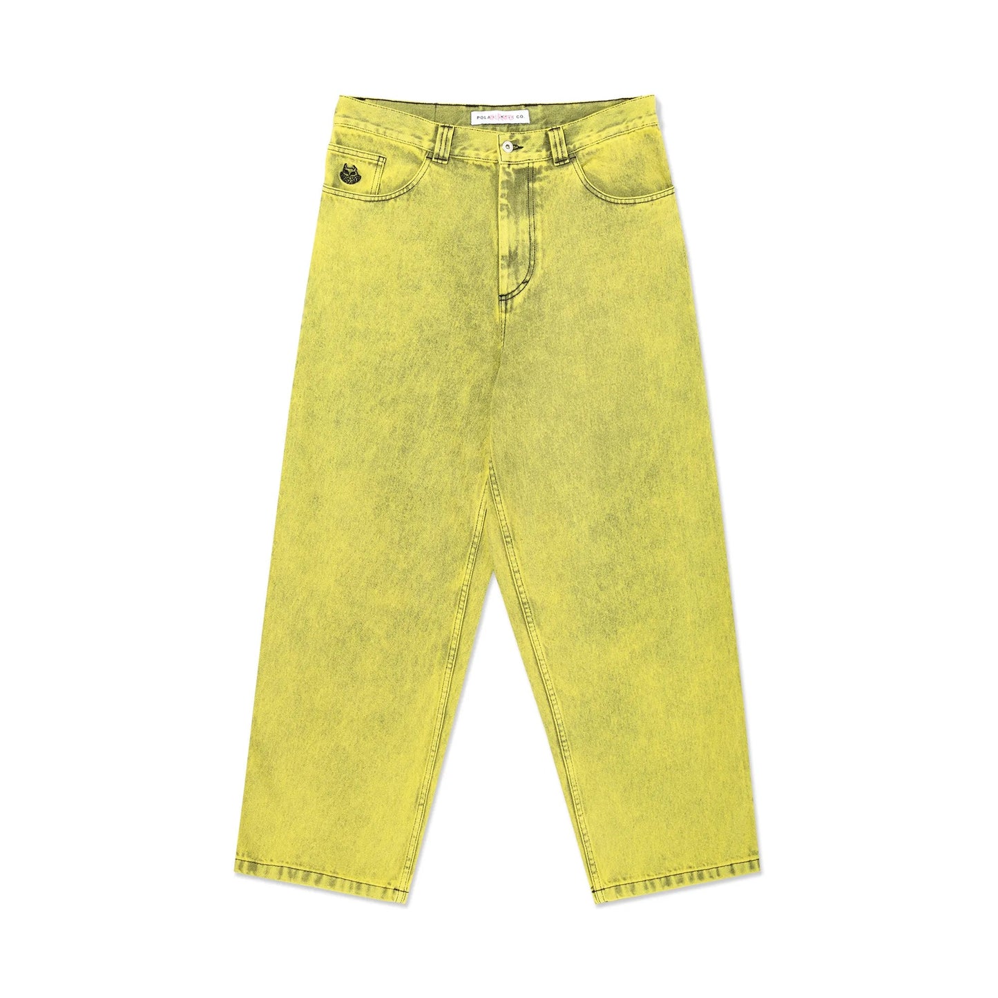 Polar Demon Child Big Boy Pants, lemon black - Tiki Room Skateboards - 1